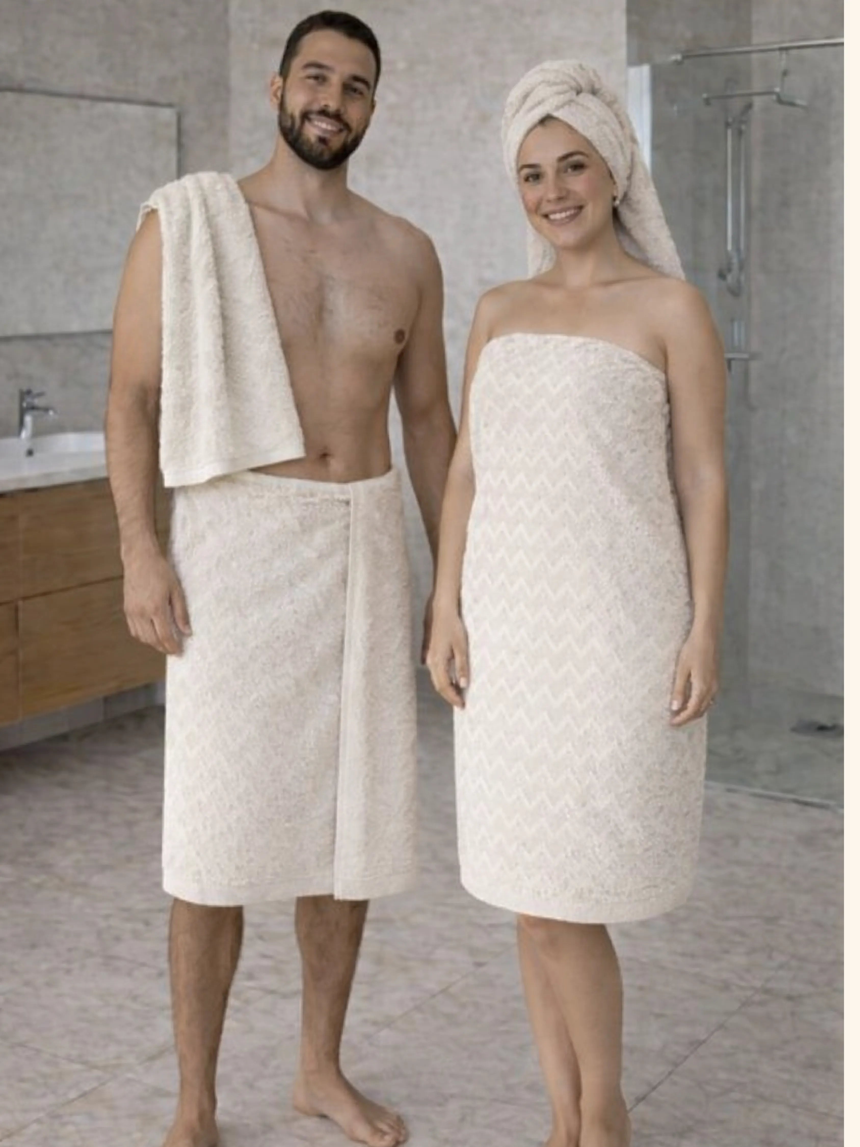 Lot de Serviettes de Douche (2 pièces)