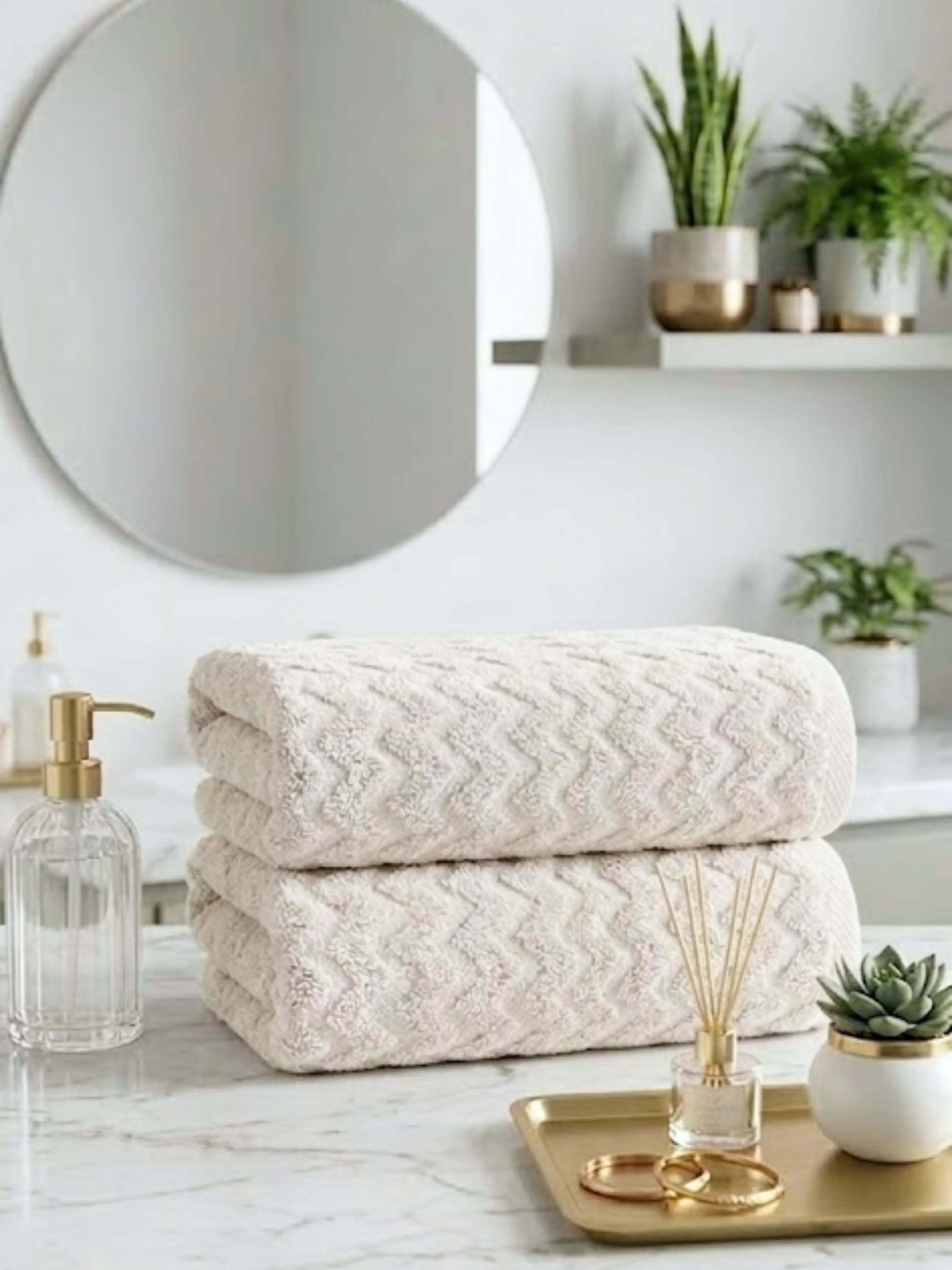 Lot de Serviettes de Douche (2 pièces)