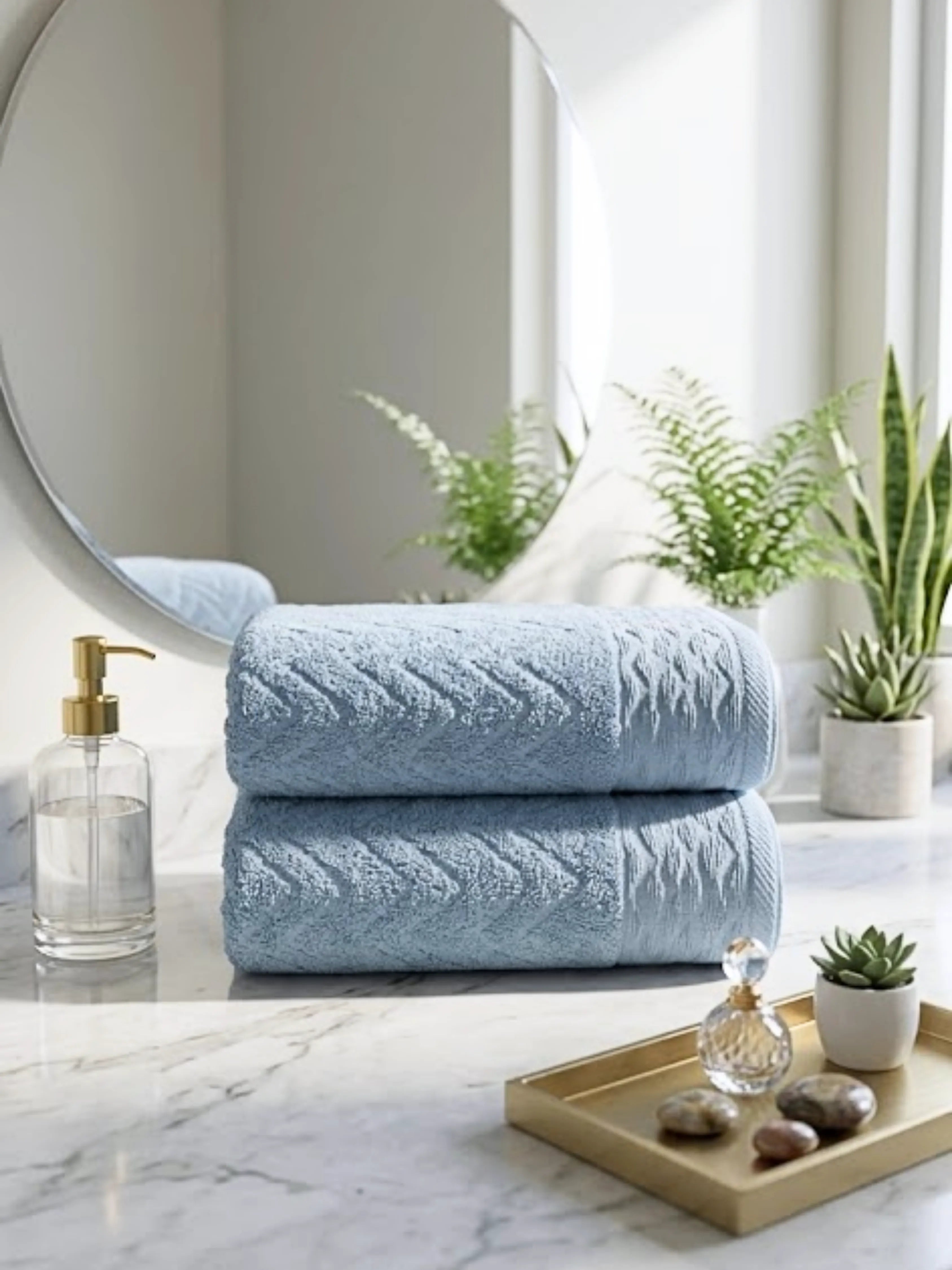 Lot de Serviettes de Douche (2 pièces)