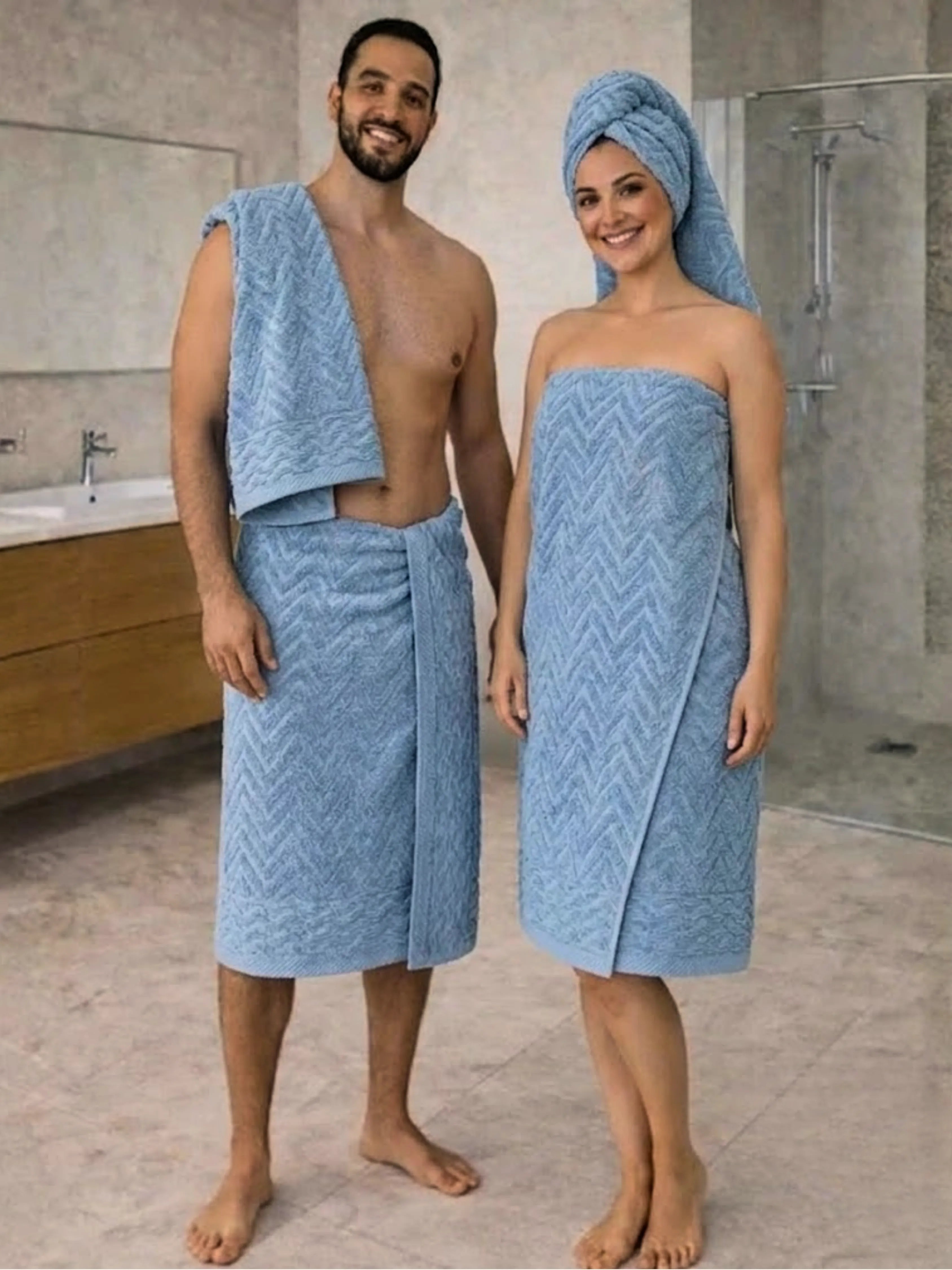 Lot de Serviettes de Douche (2 pièces)