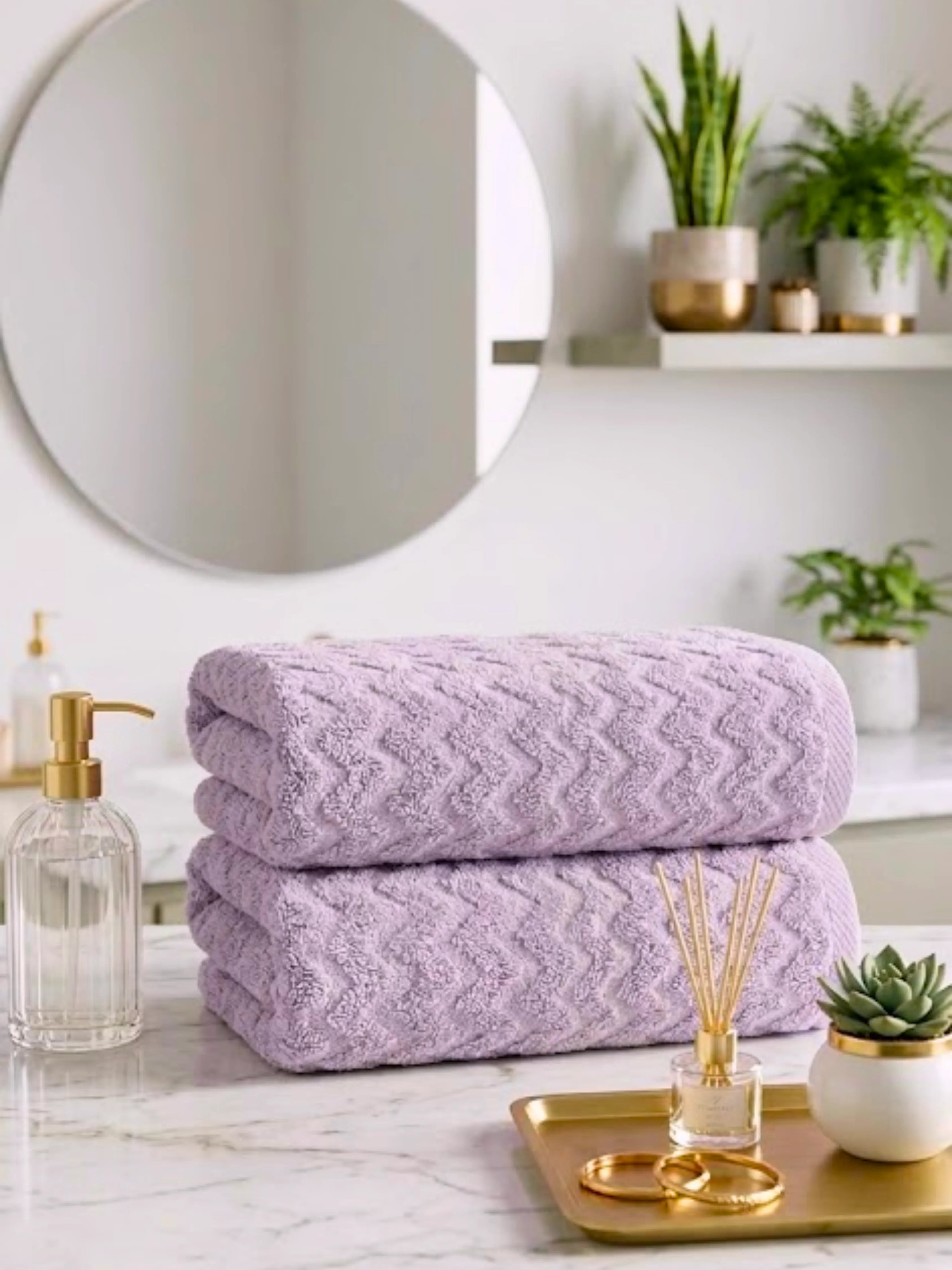 Lot de Serviettes de Douche (2 pièces)