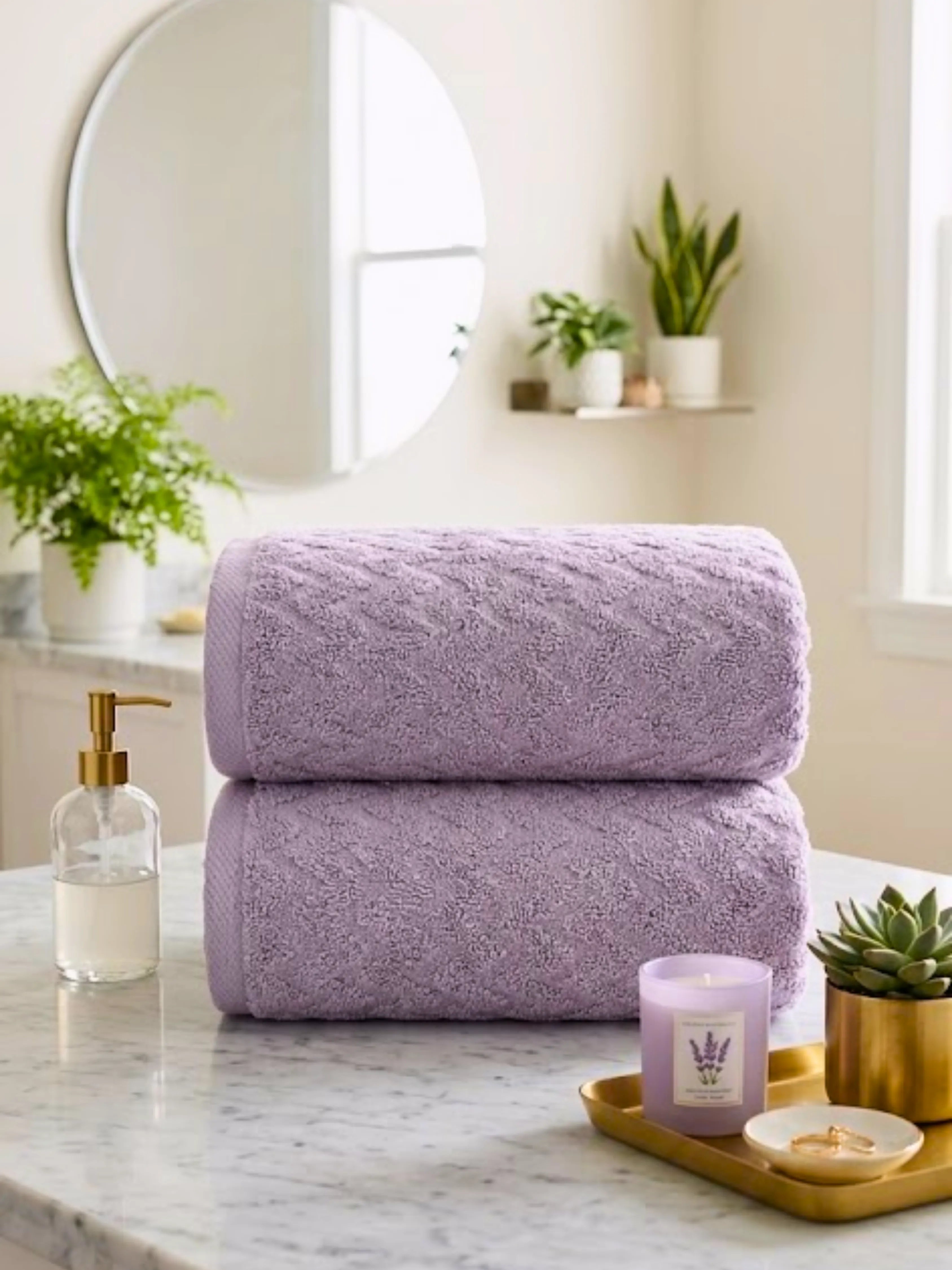 Lot de Serviettes de Douche (2 pièces)