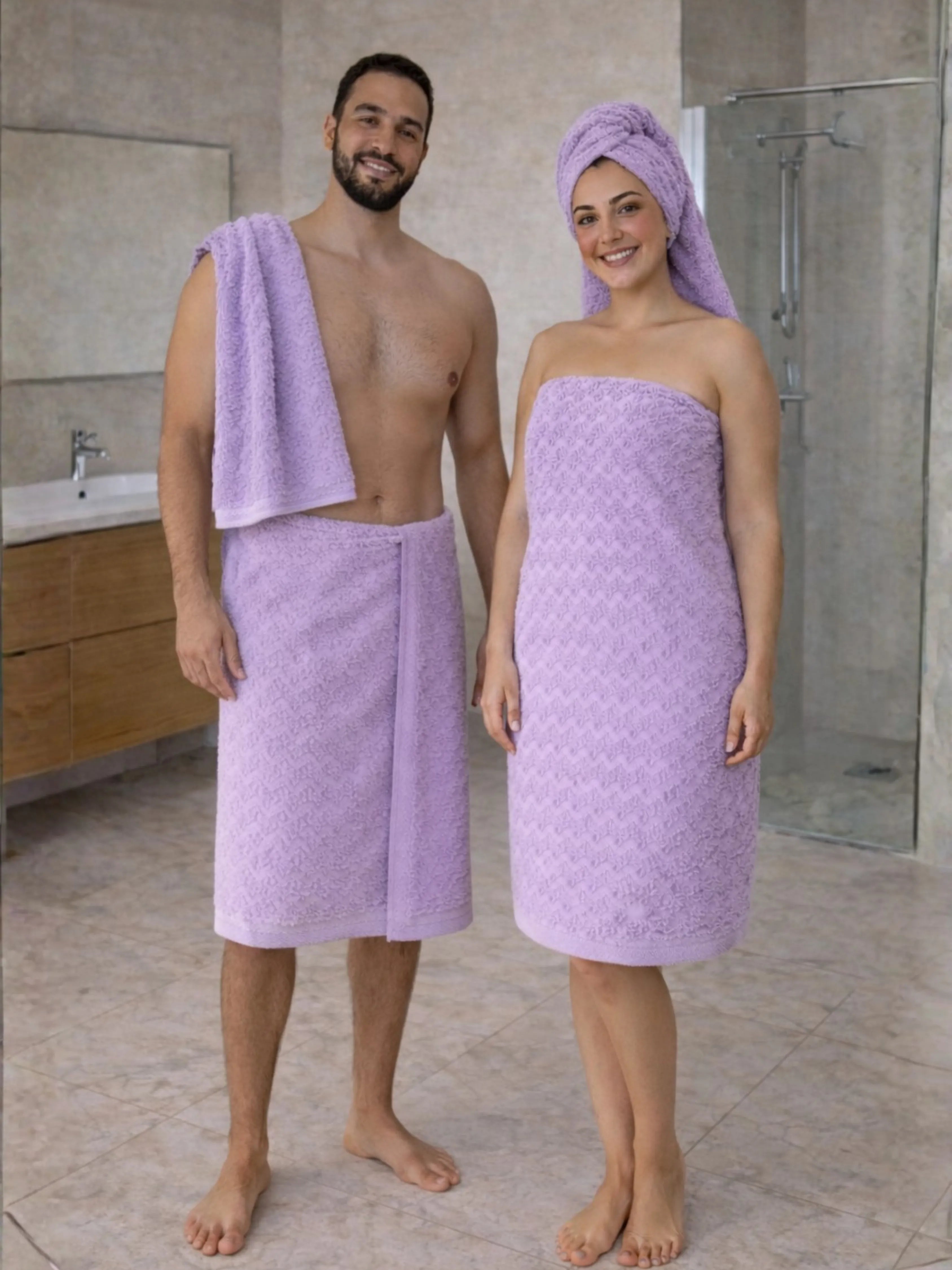 Lot de Serviettes de Douche (2 pièces)