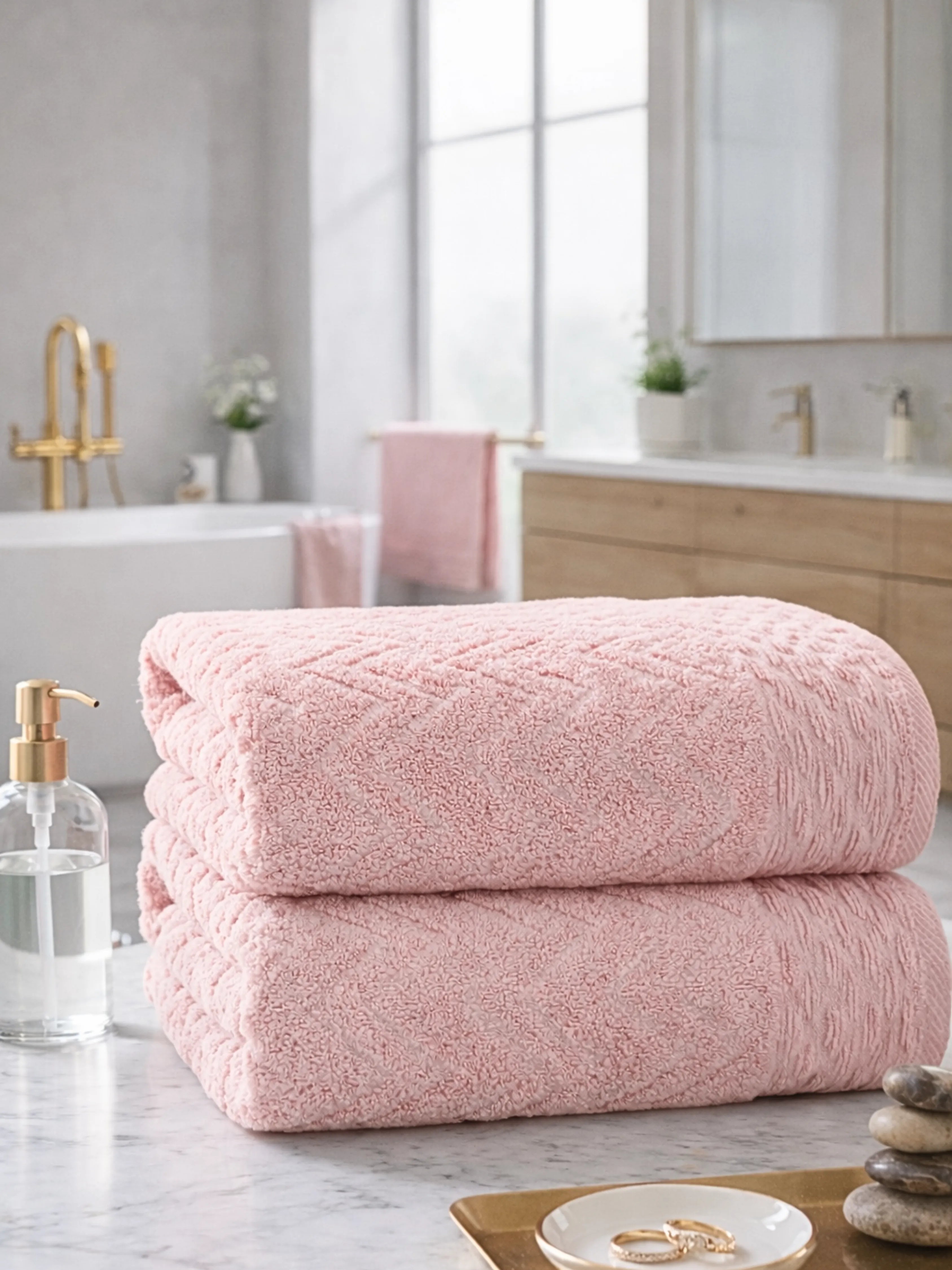 Lot de Serviettes de Douche (2 pièces)