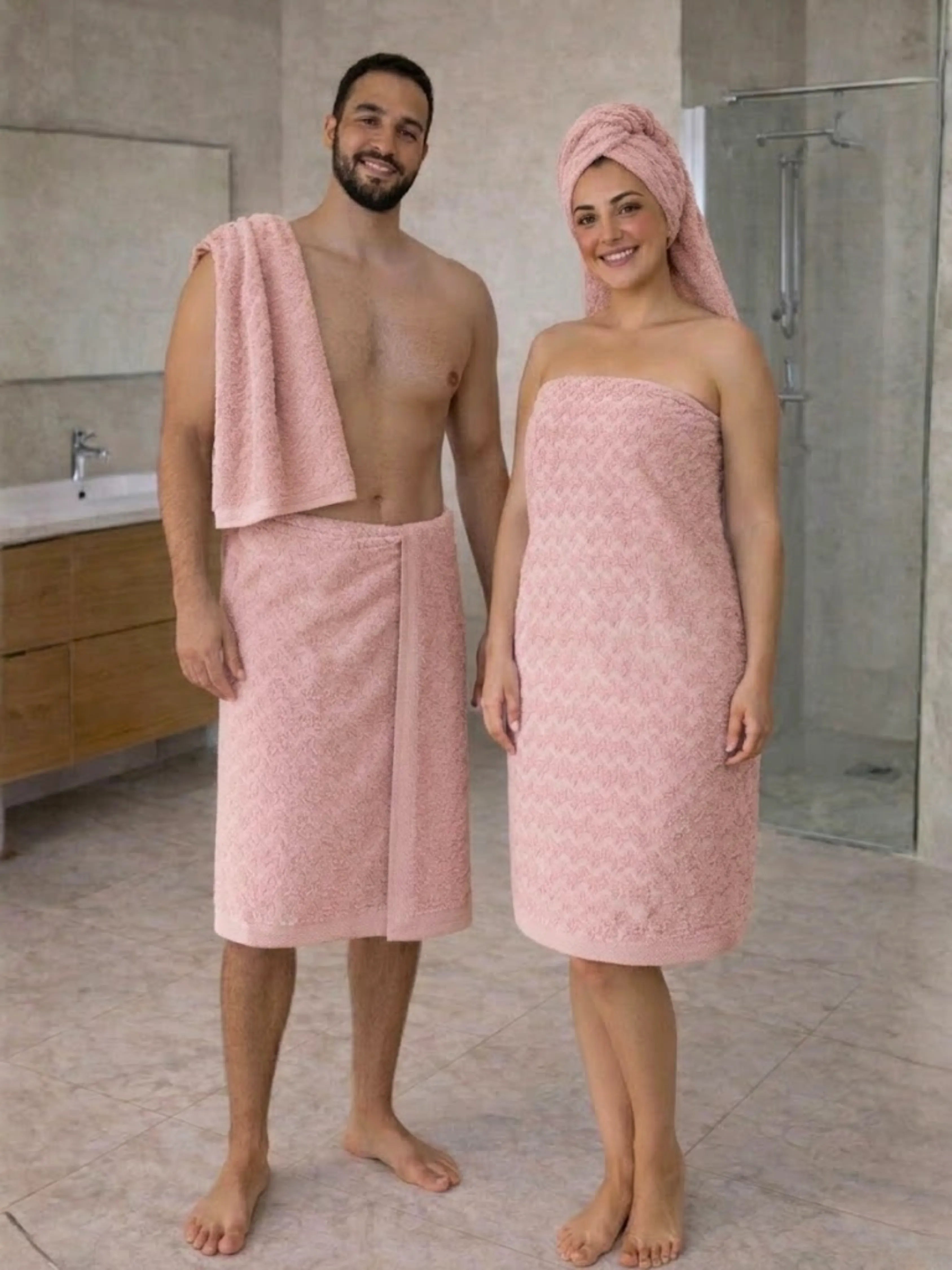 Lot de Serviettes de Douche (2 pièces)