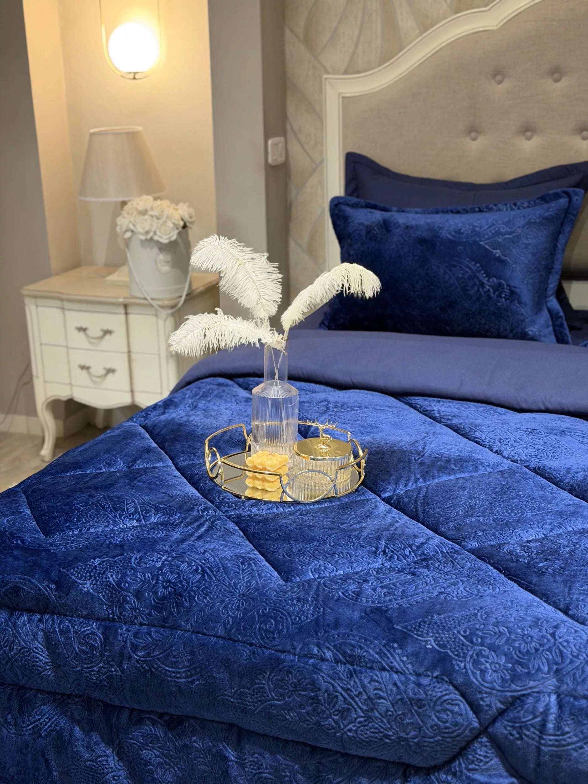 Couette en Polaire Bleu Marine (2 places)