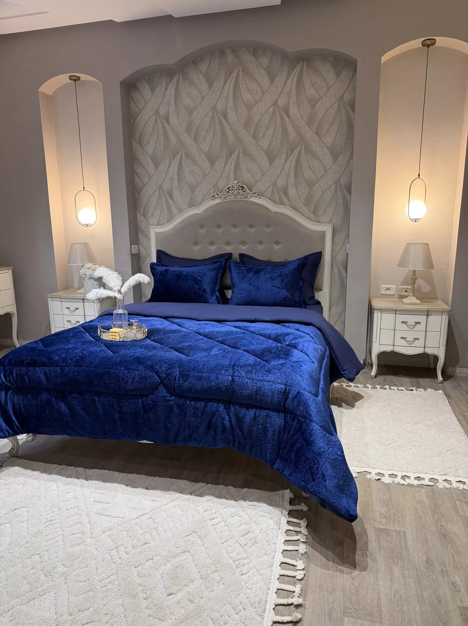 Couette en Polaire Bleu Marine (2 places)