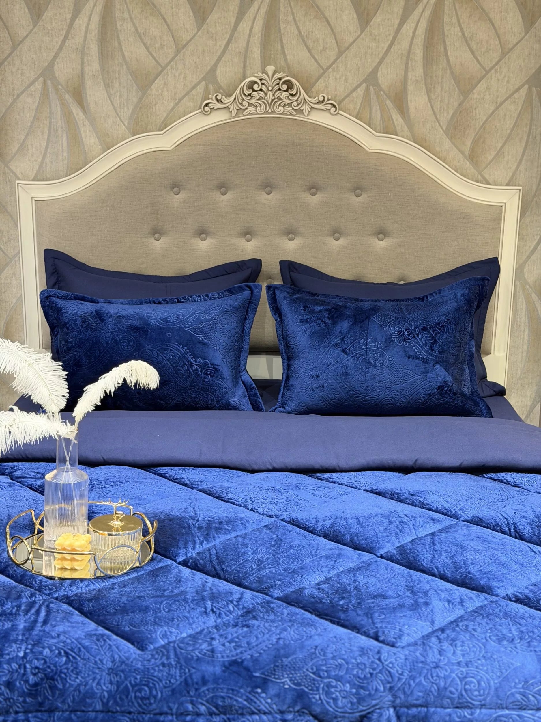 Couette en Polaire Bleu Marine (2 places)