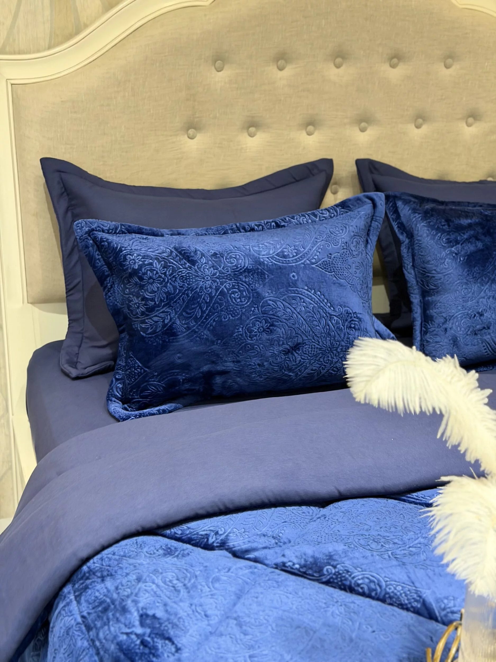 Couette en Polaire Bleu Marine (2 places)