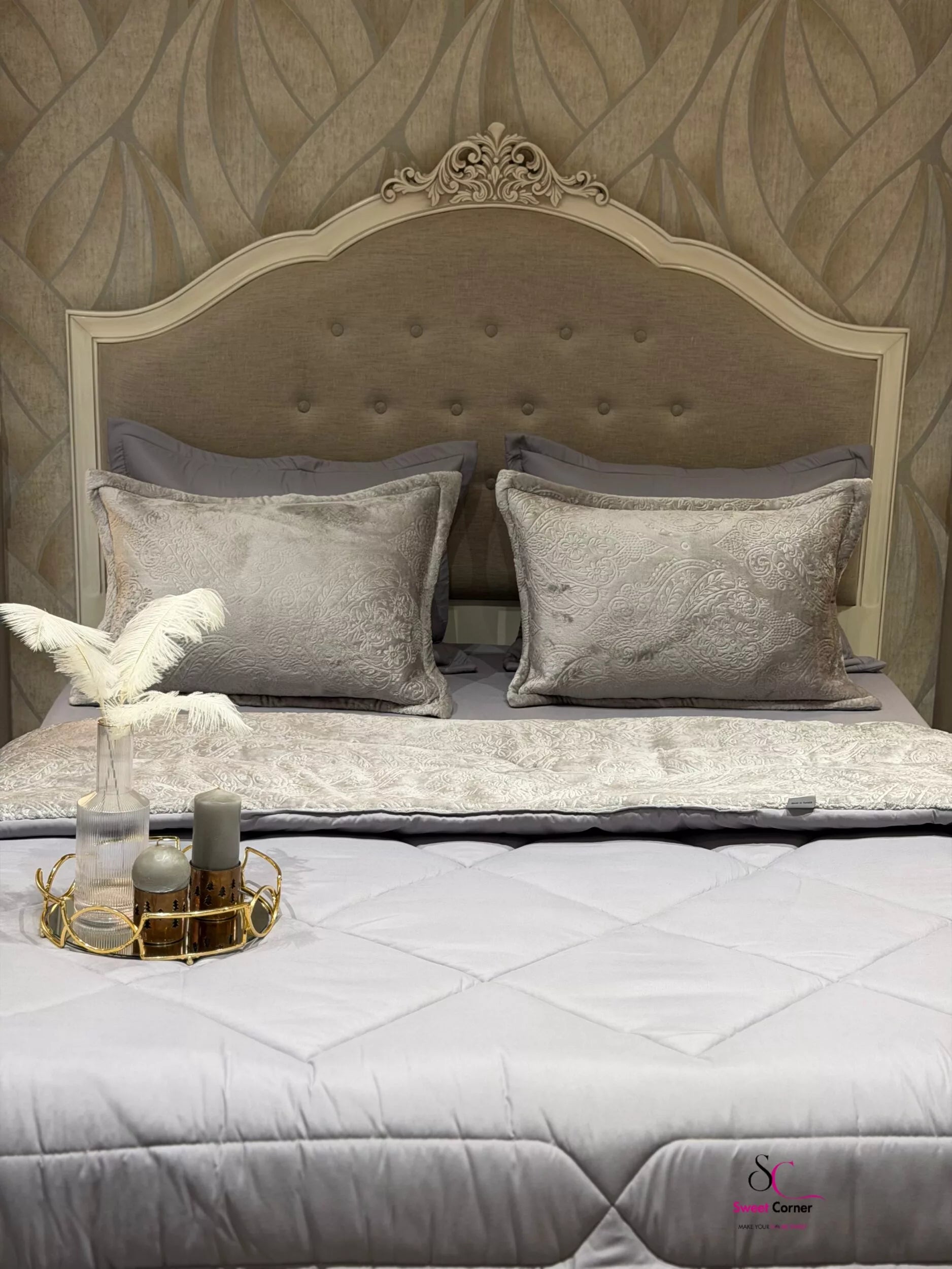 Couette en Polaire Gris (2 places)