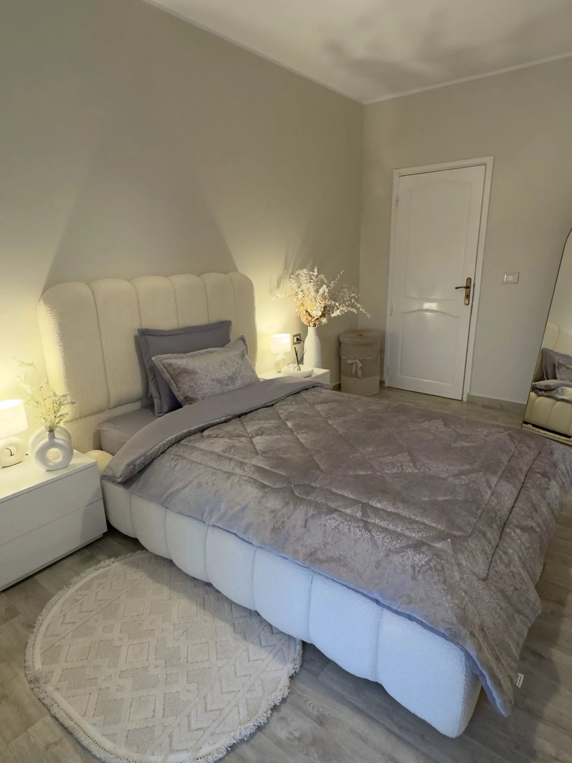 Couette en Polaire Gris (Place et demi)