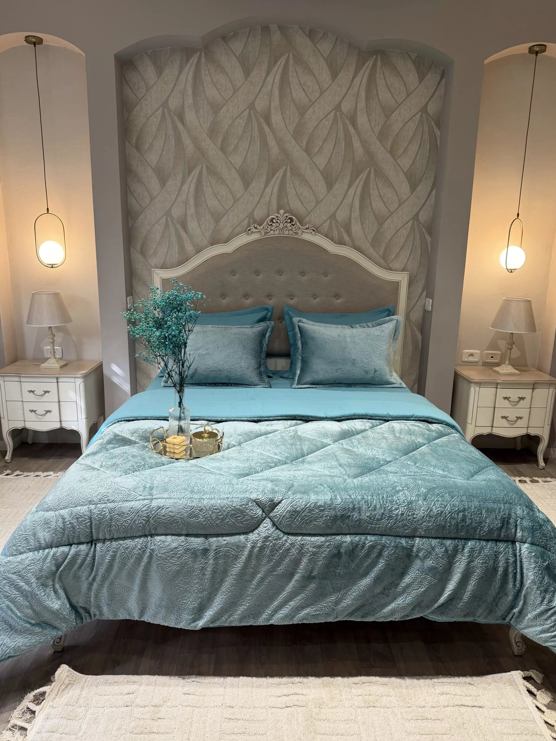 Couette en Polaire Turquoise