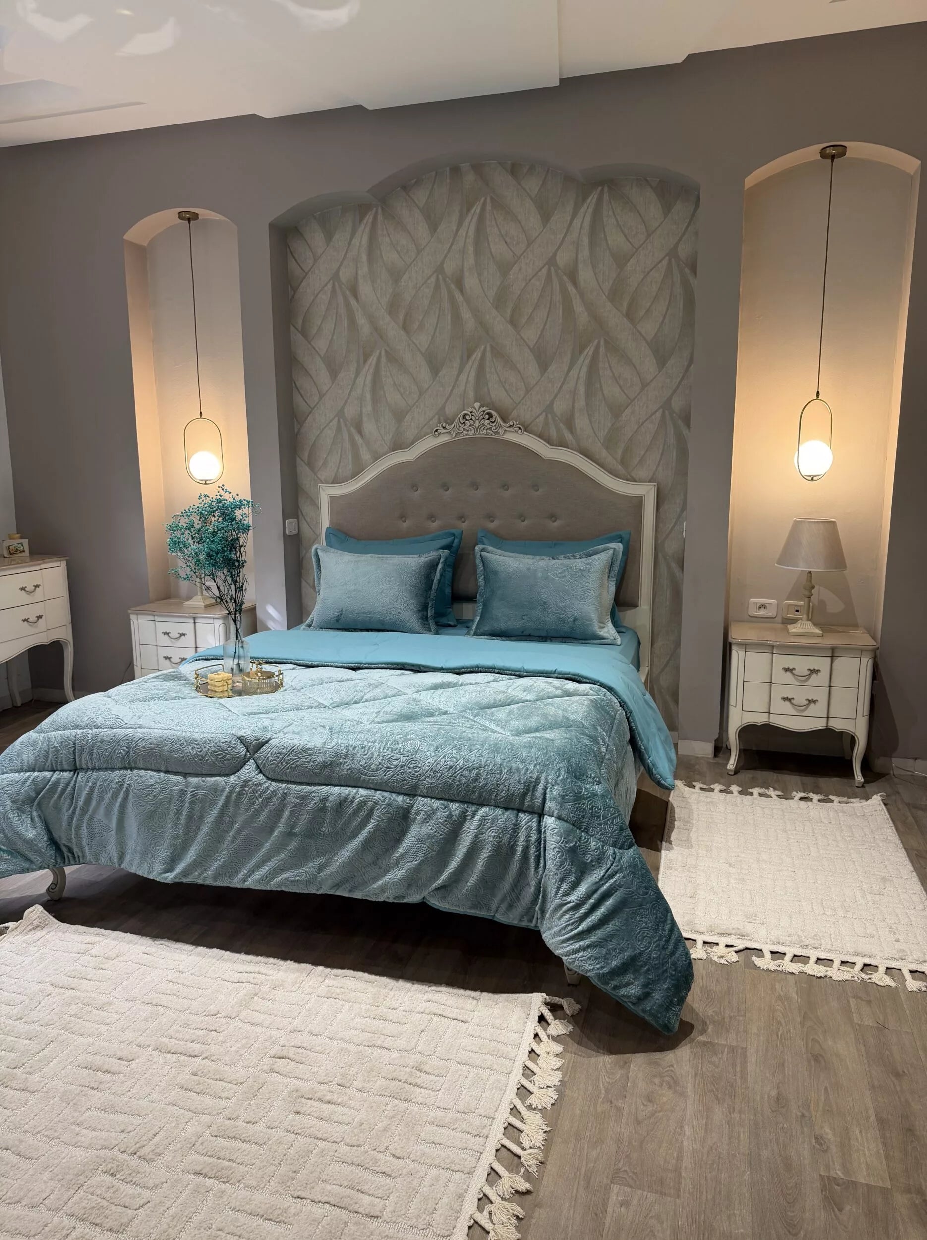 Couette en Polaire Turquoise