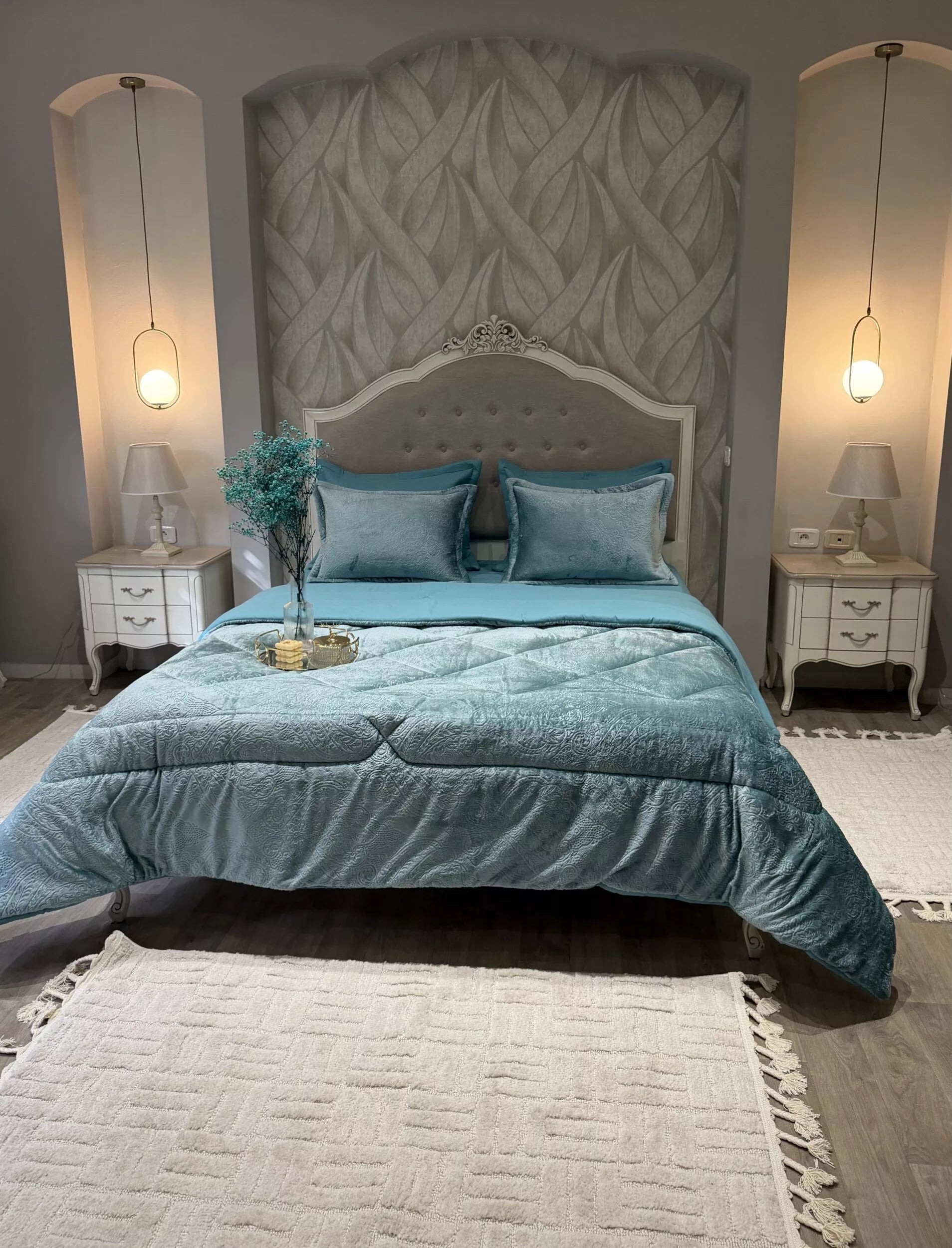 Couette en Polaire Turquoise