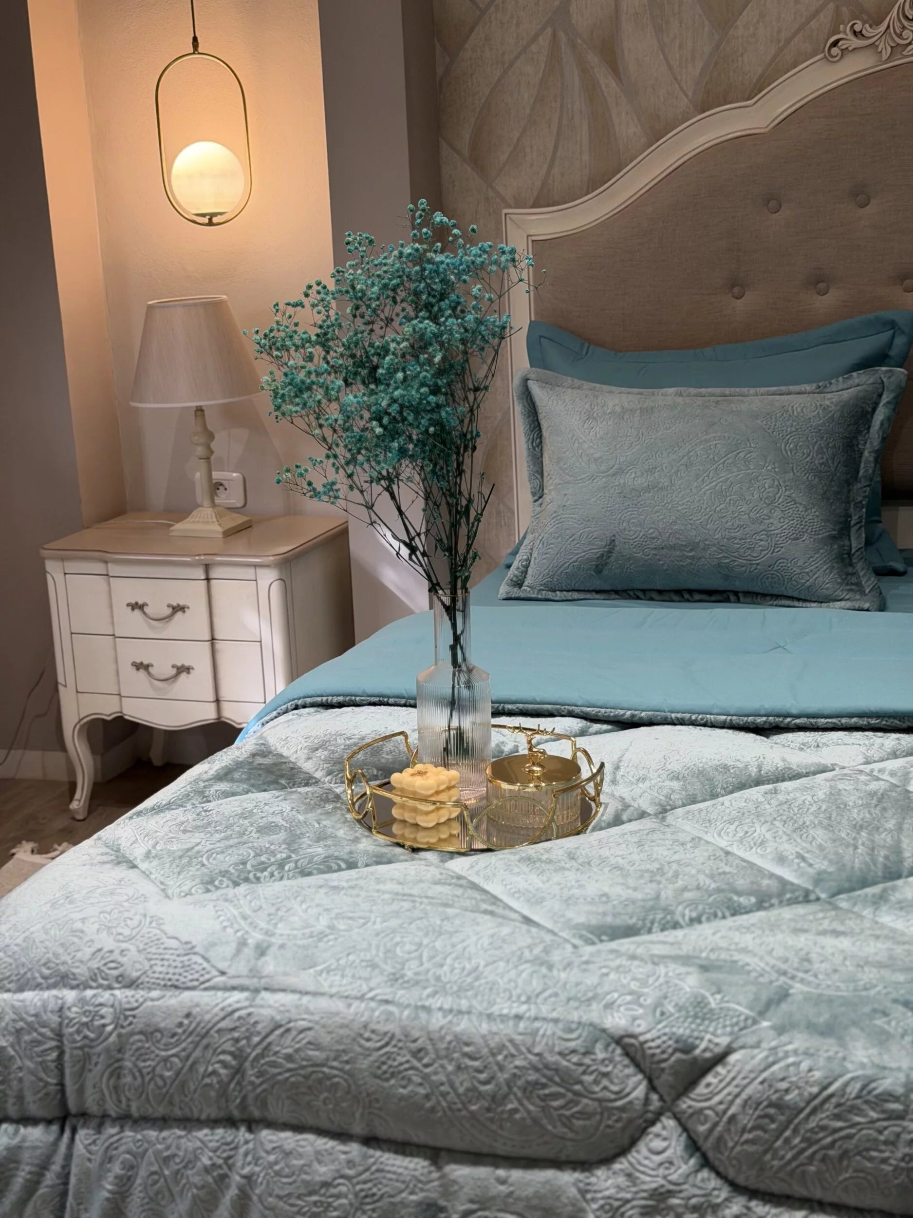 Couette en Polaire Turquoise
