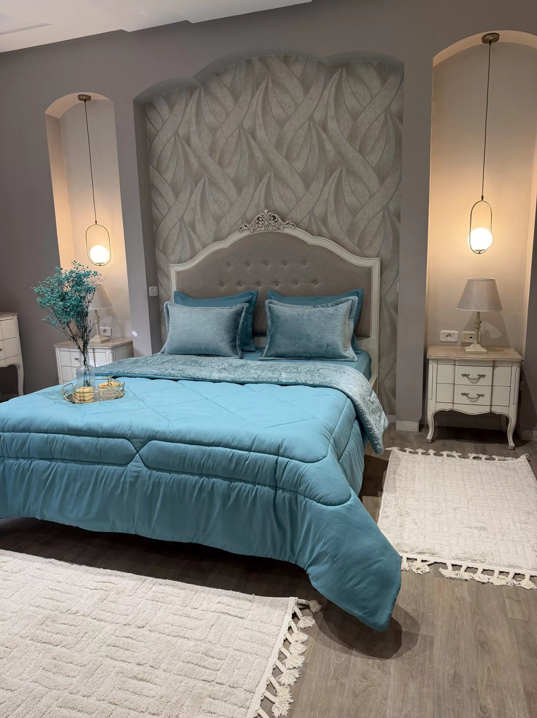 Couette en Polaire Turquoise