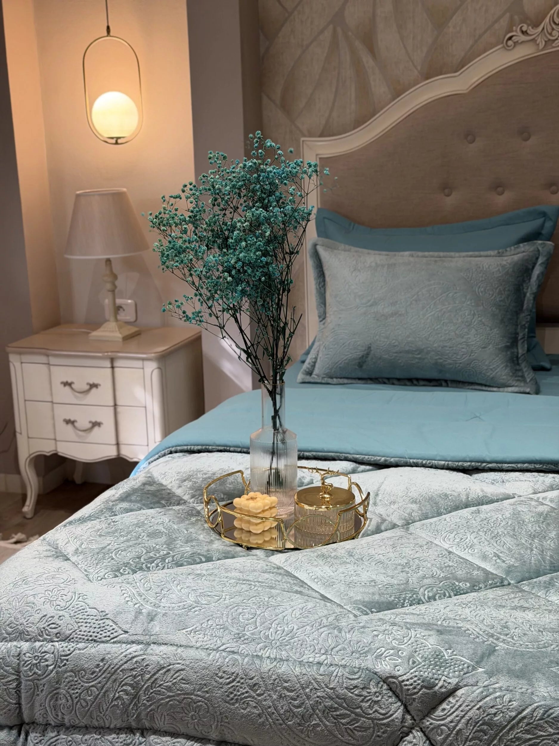 Couette en Polaire Turquoise