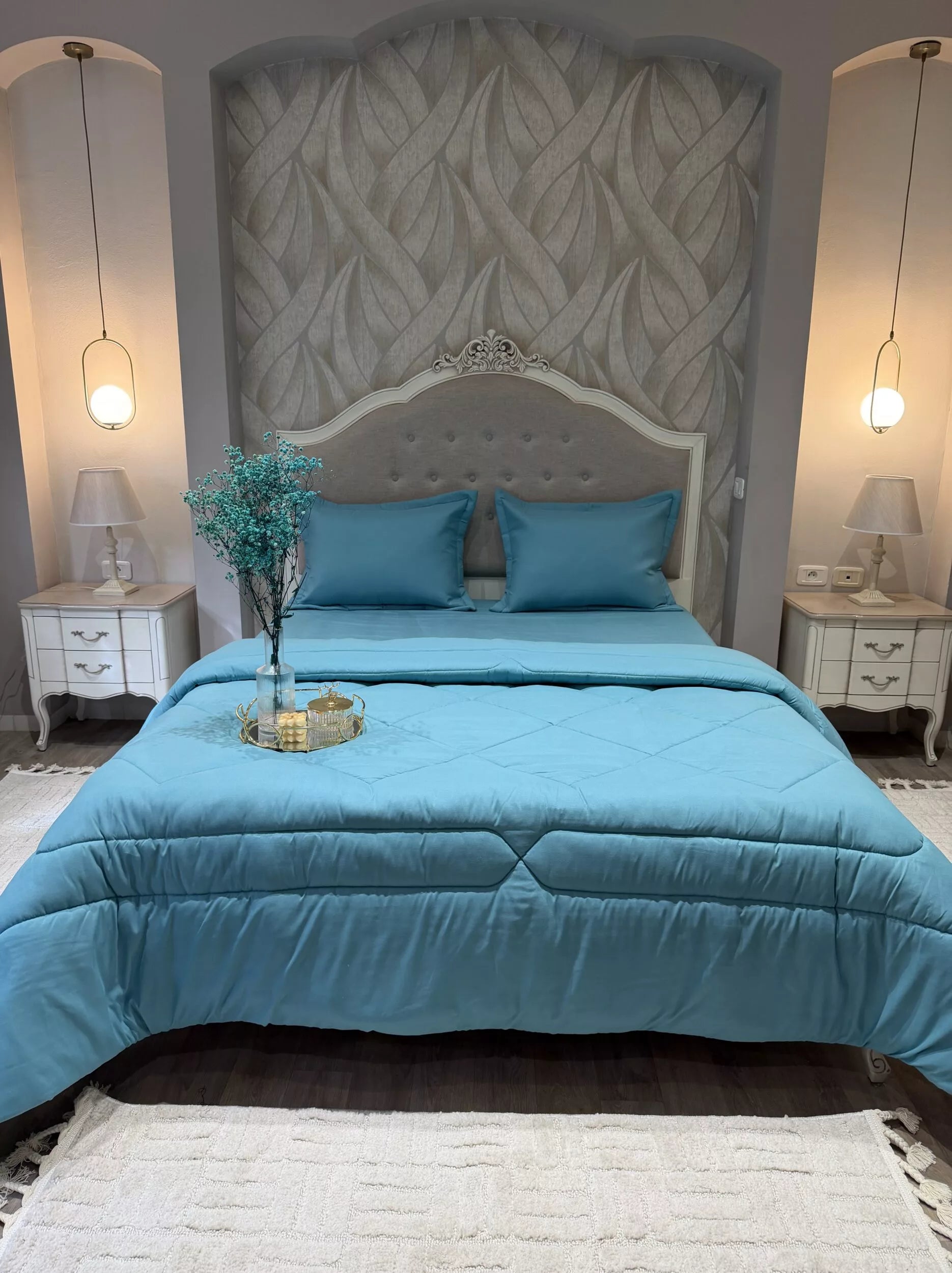 Couette en Polaire Turquoise