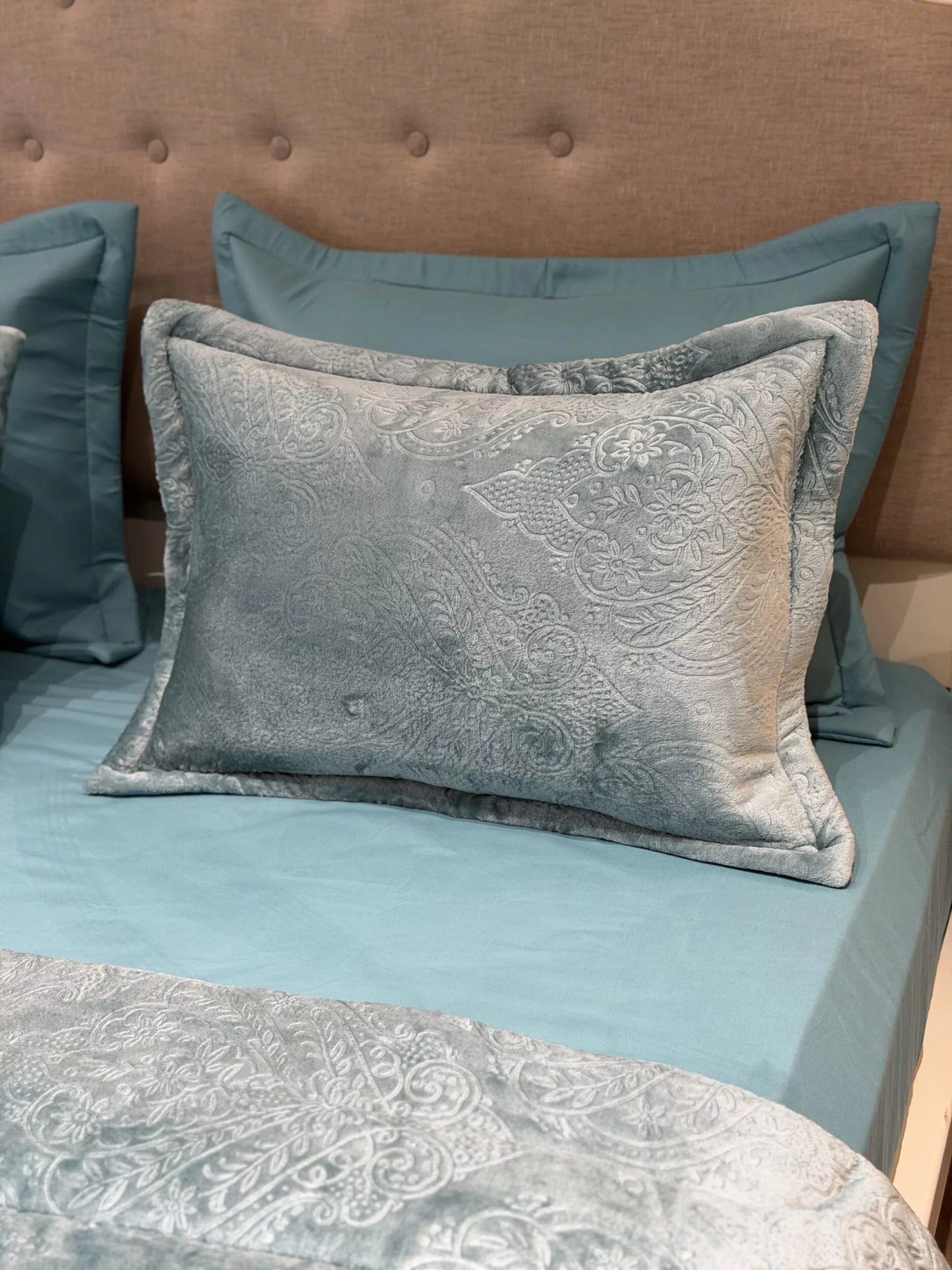 Couette en Polaire Turquoise