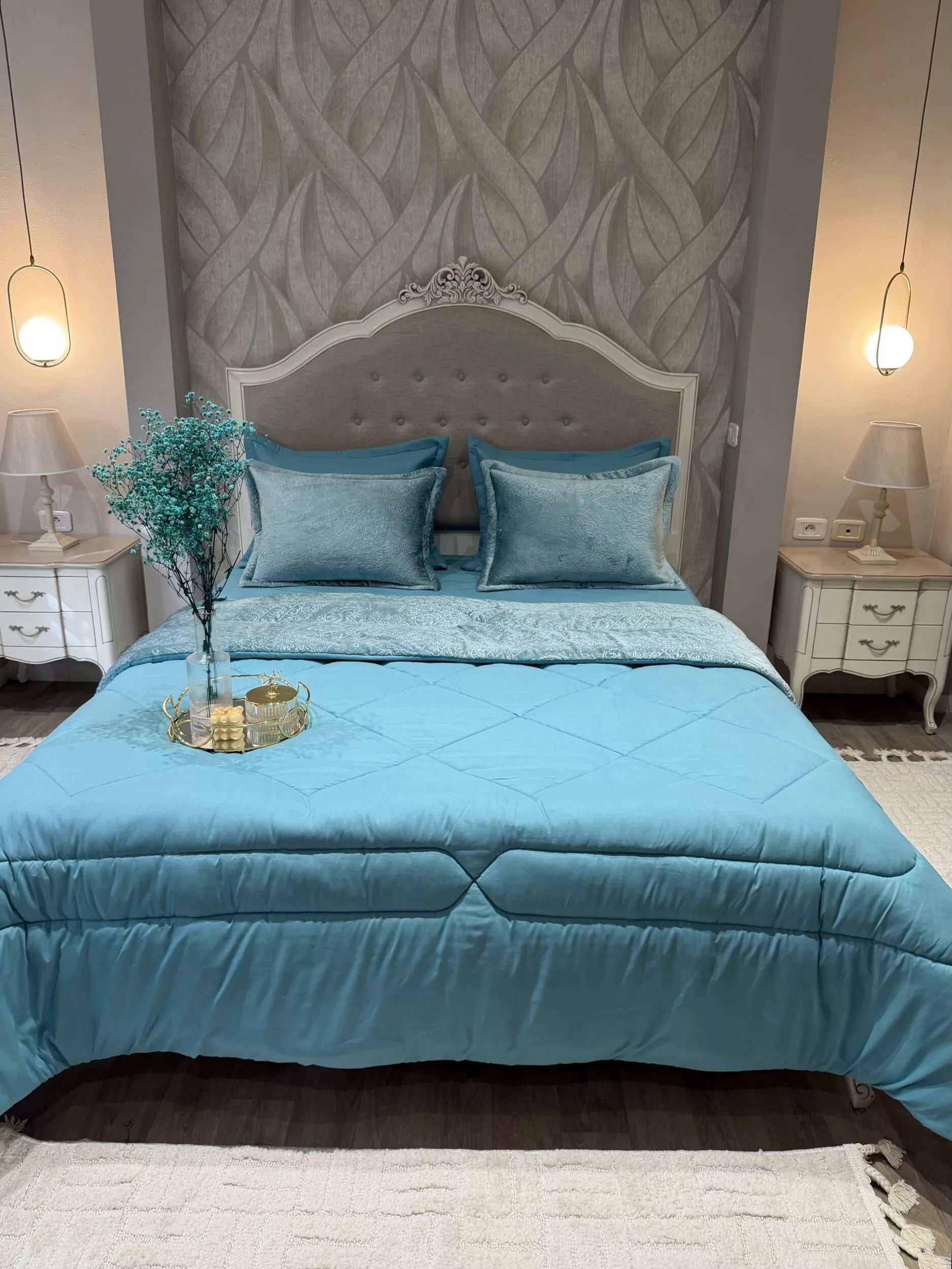 Couette en Polaire Turquoise