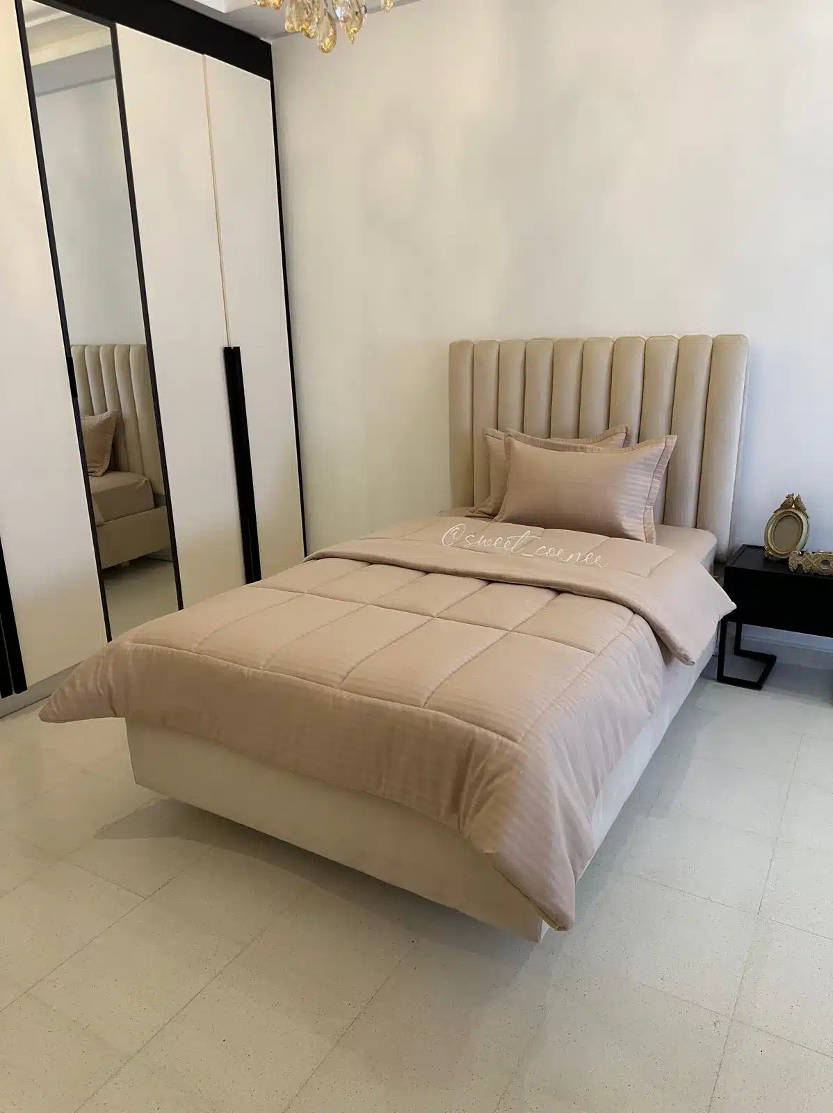 Couette Place et Demie (BEIGE)