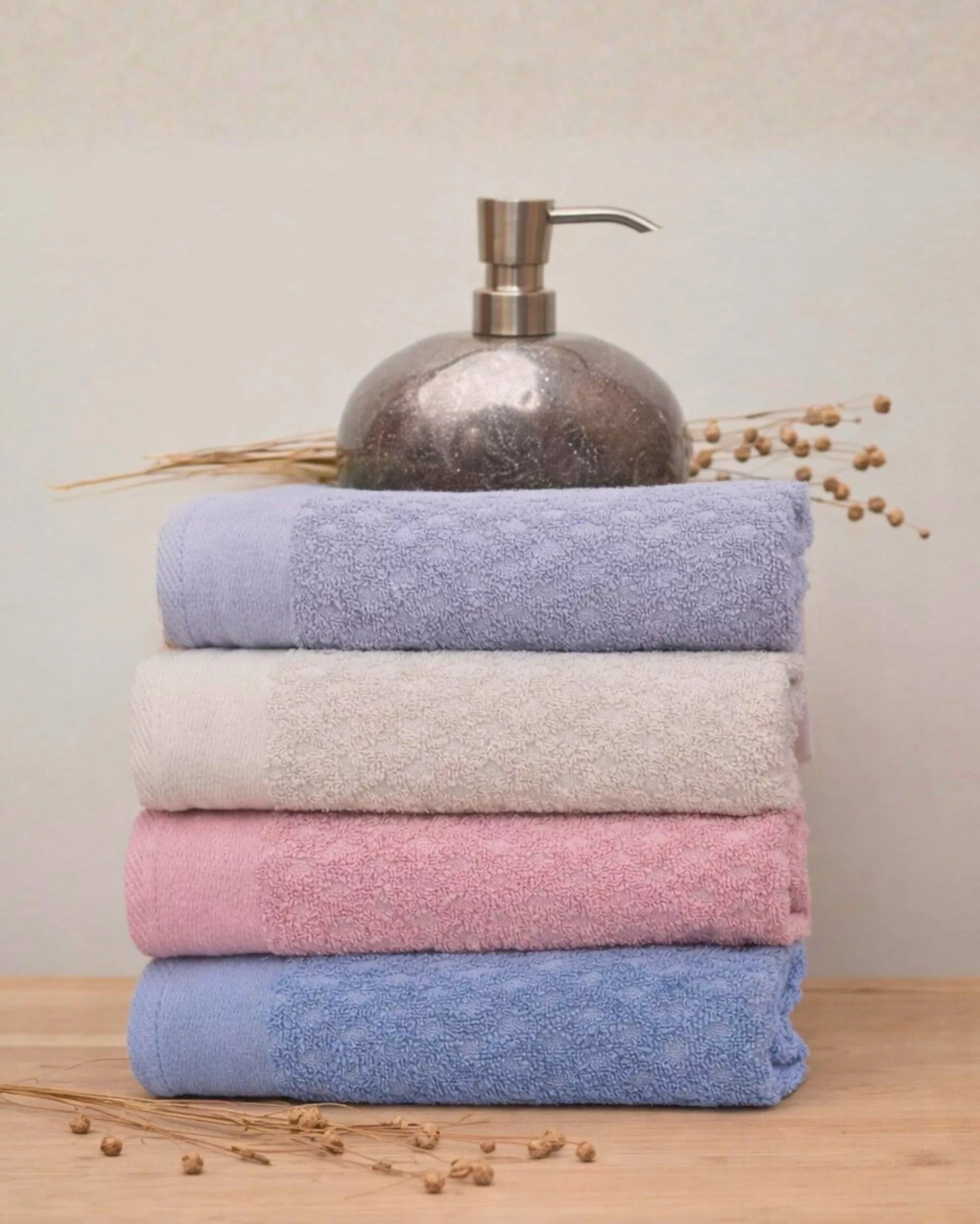 Lot de 4 Serviettes de Visage - H1
