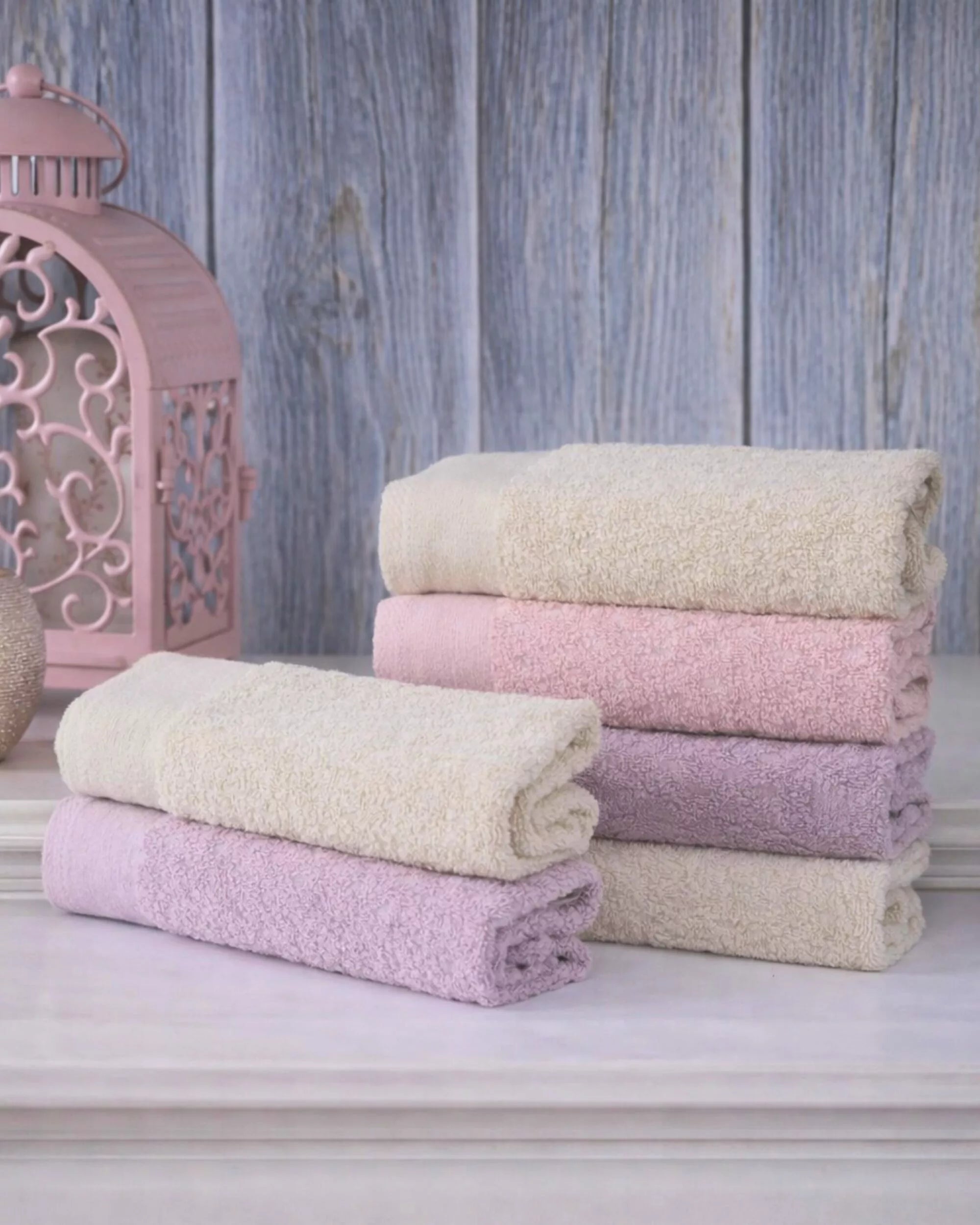 Lot de 6 serviettes visage D2