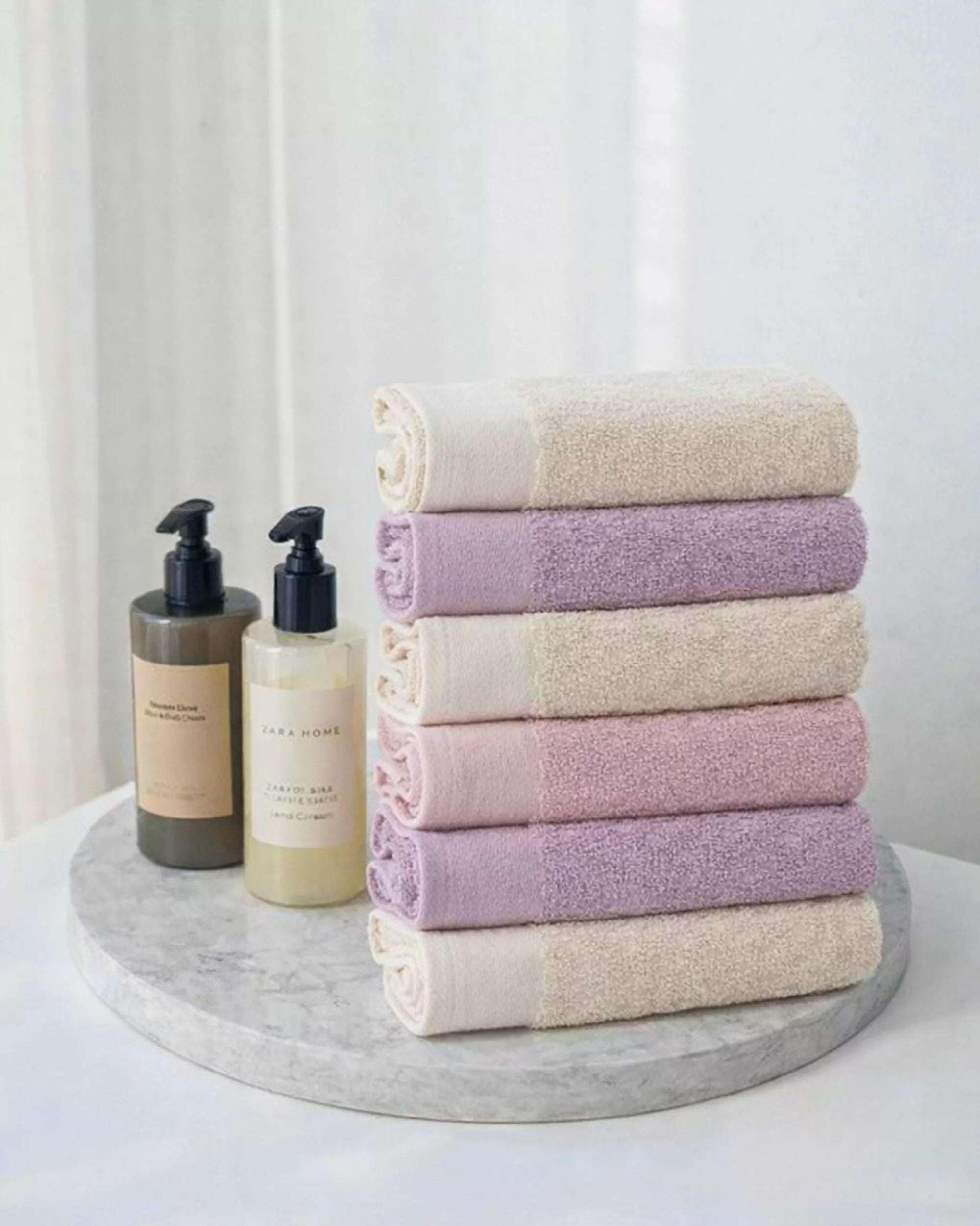 Lot de 6 serviettes visage D2