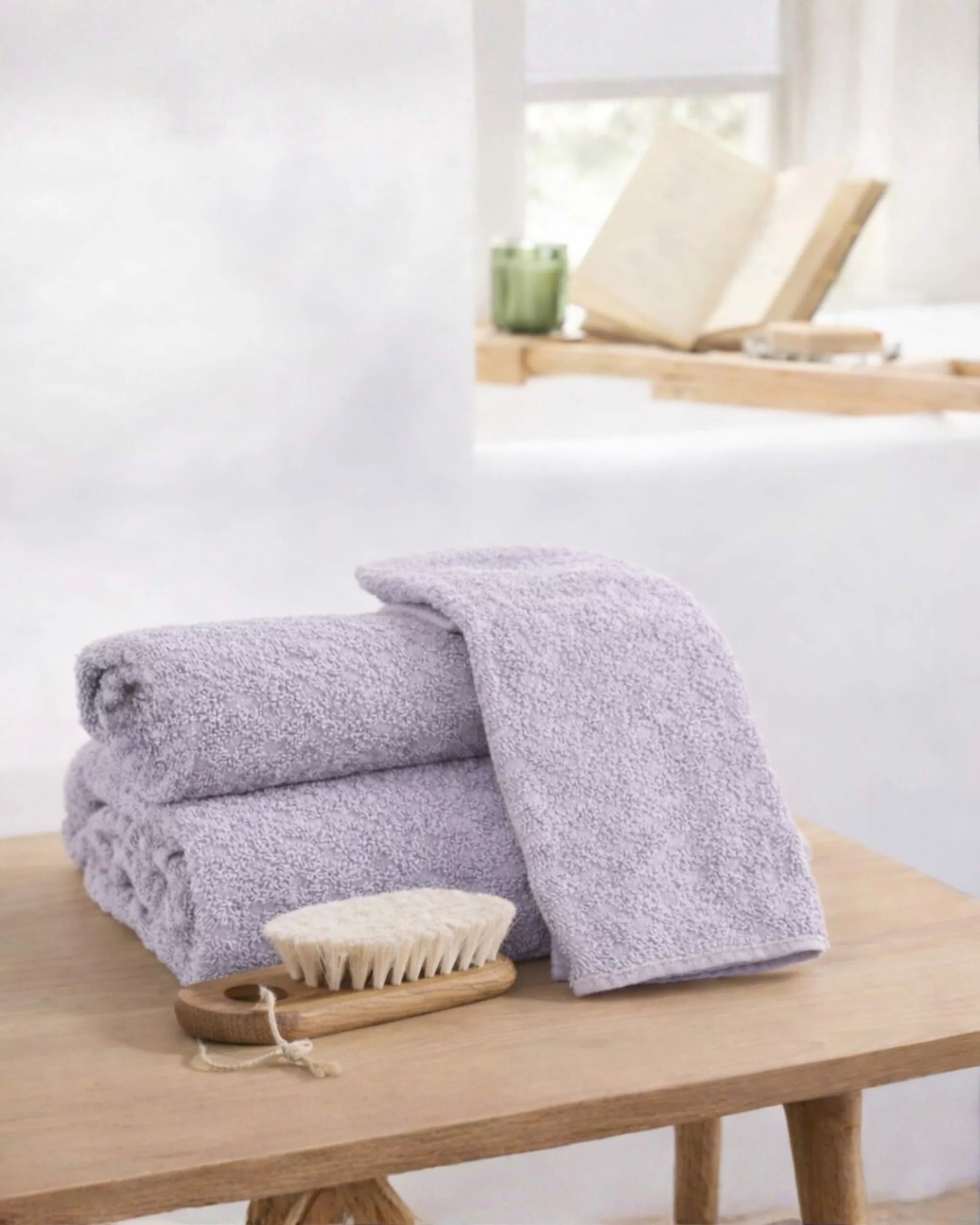 Lot de Serviettes de Douche (3 pièces) - Violet