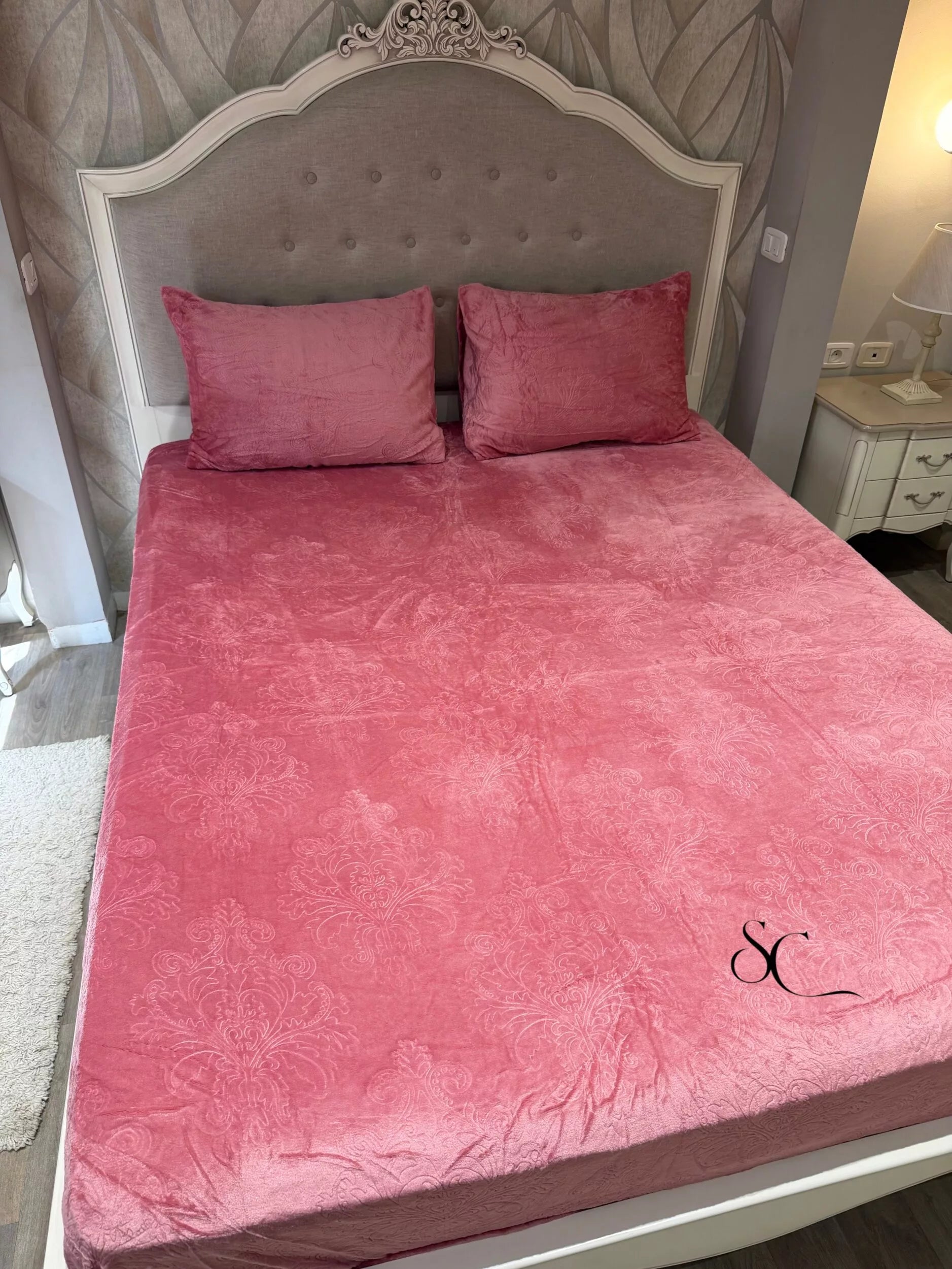 Pack Polaire Baroque Rose (3 Pièces)