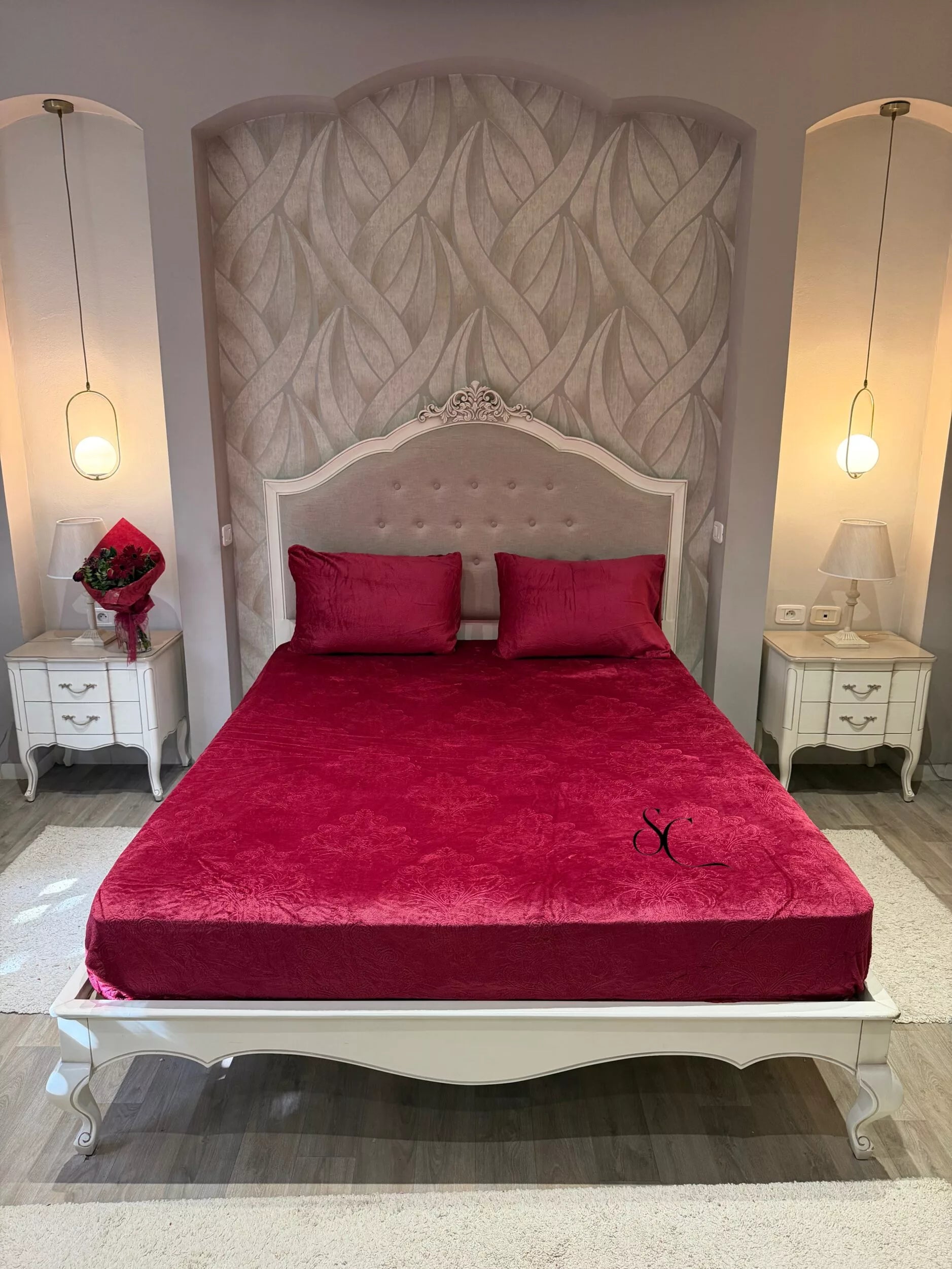 Pack Polaire Baroque Rouge (3 Pièces)
