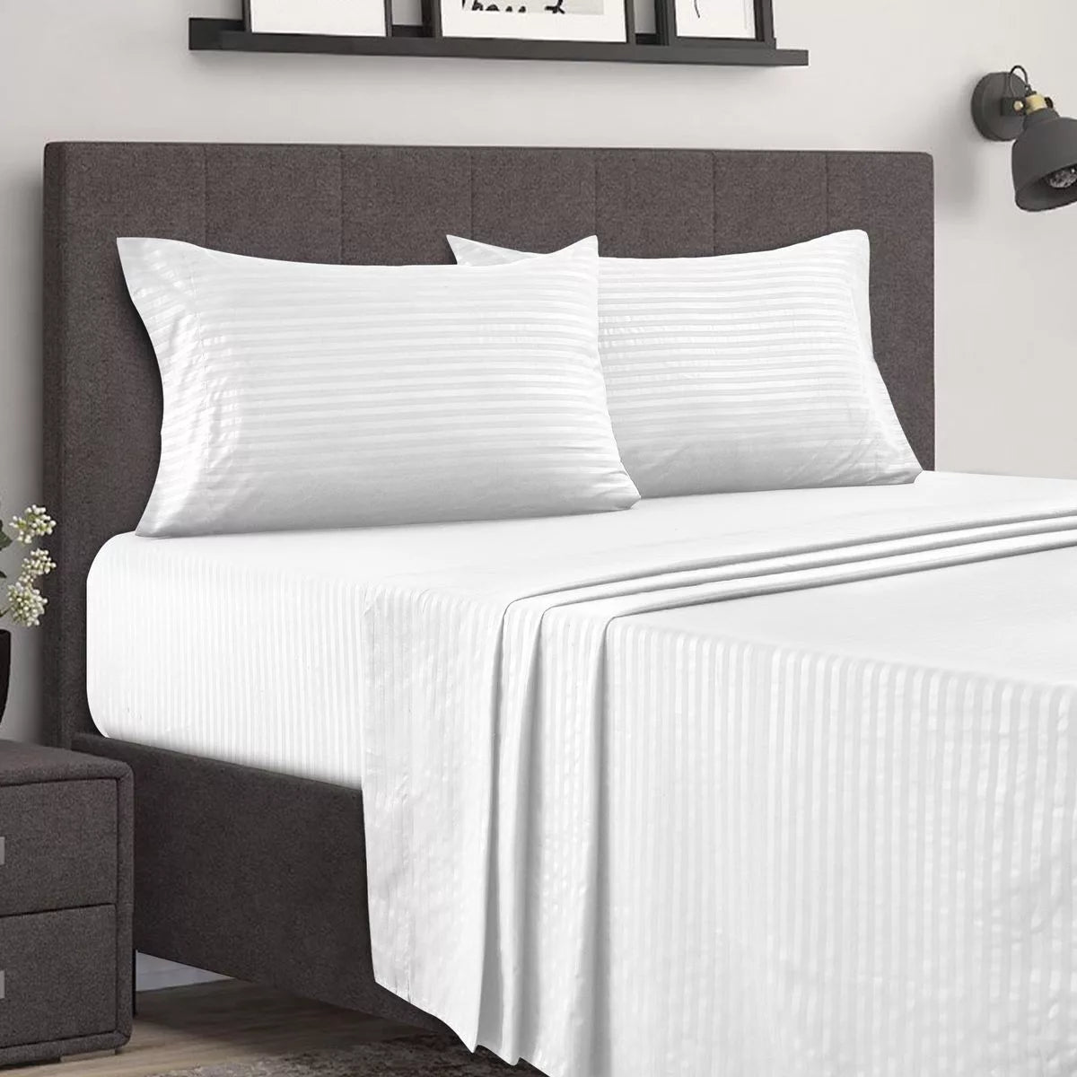 Parure de Lit (BLANC) - Microfibre