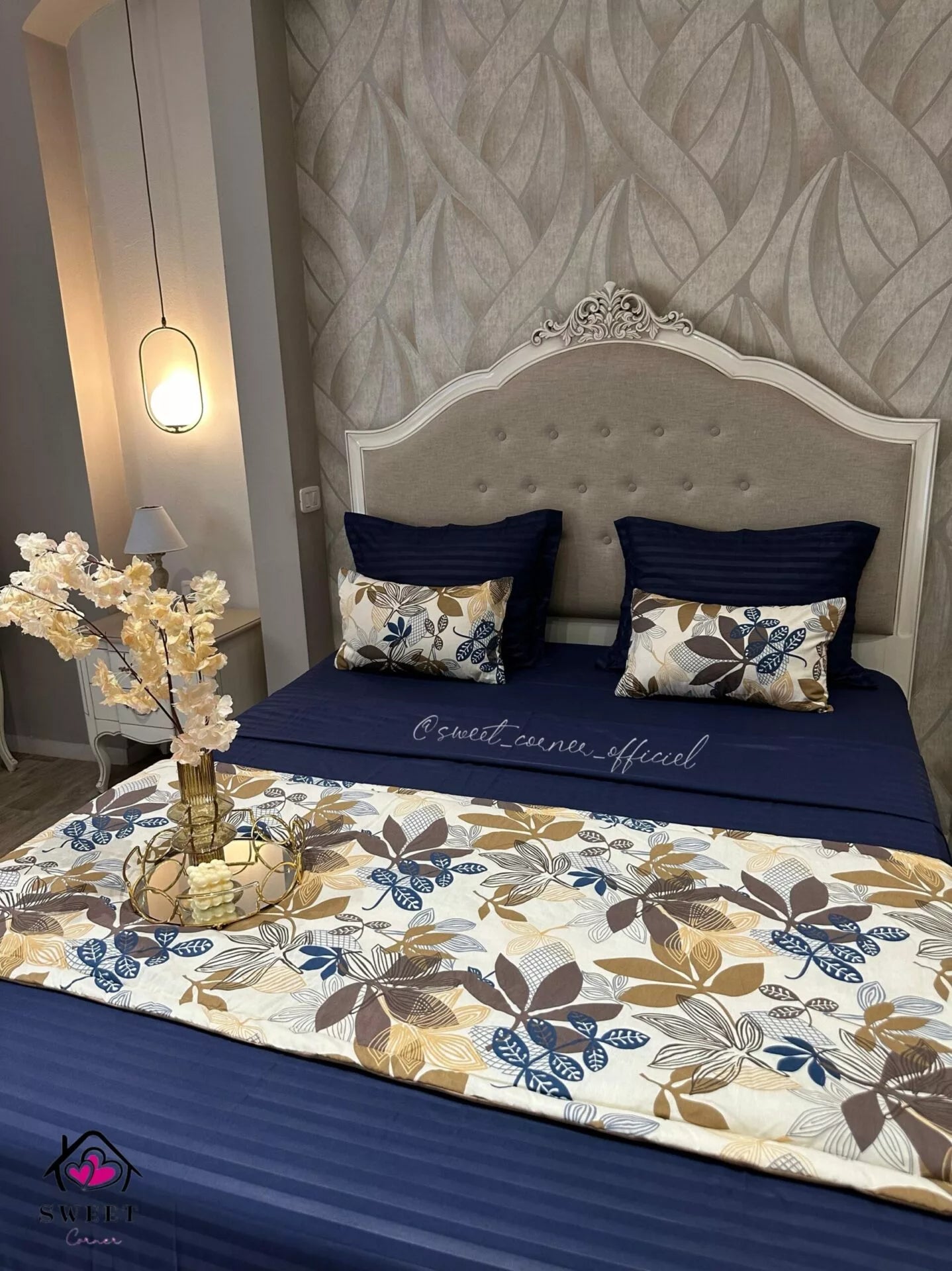Parure de lit pack (MARGUERITE BLEU)