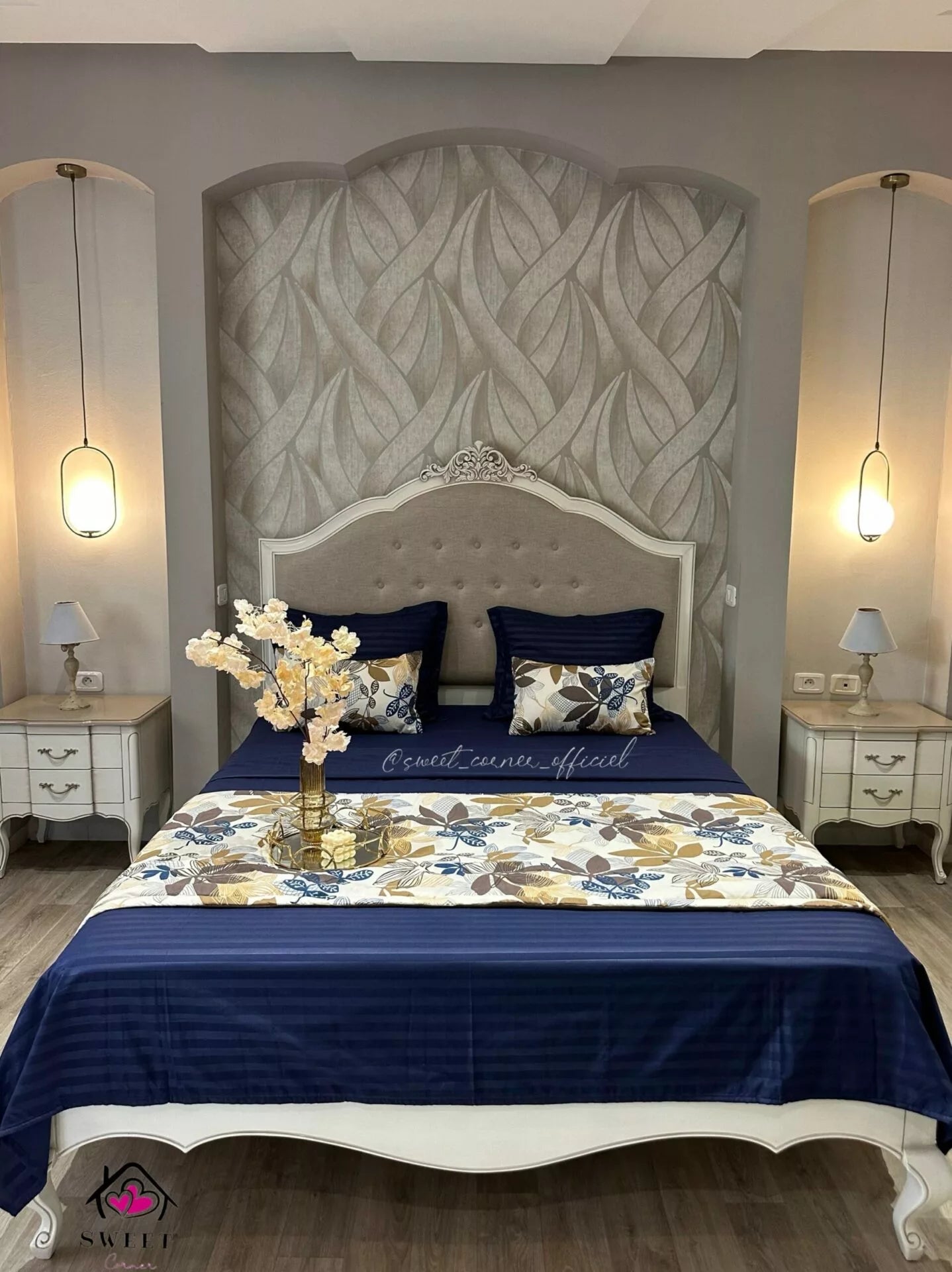 Parure de lit pack (MARGUERITE BLEU)