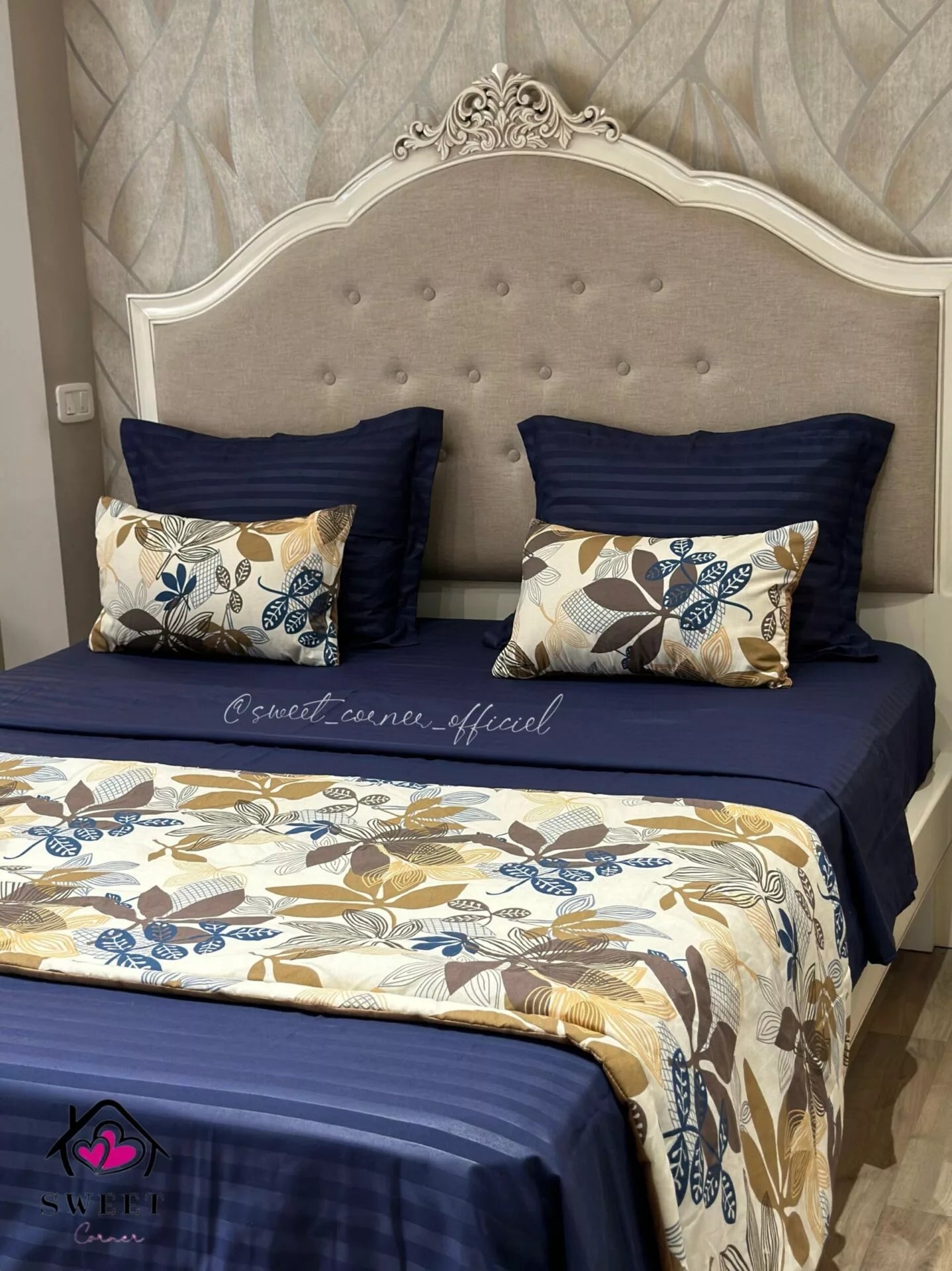 Parure de lit pack (MARGUERITE BLEU)