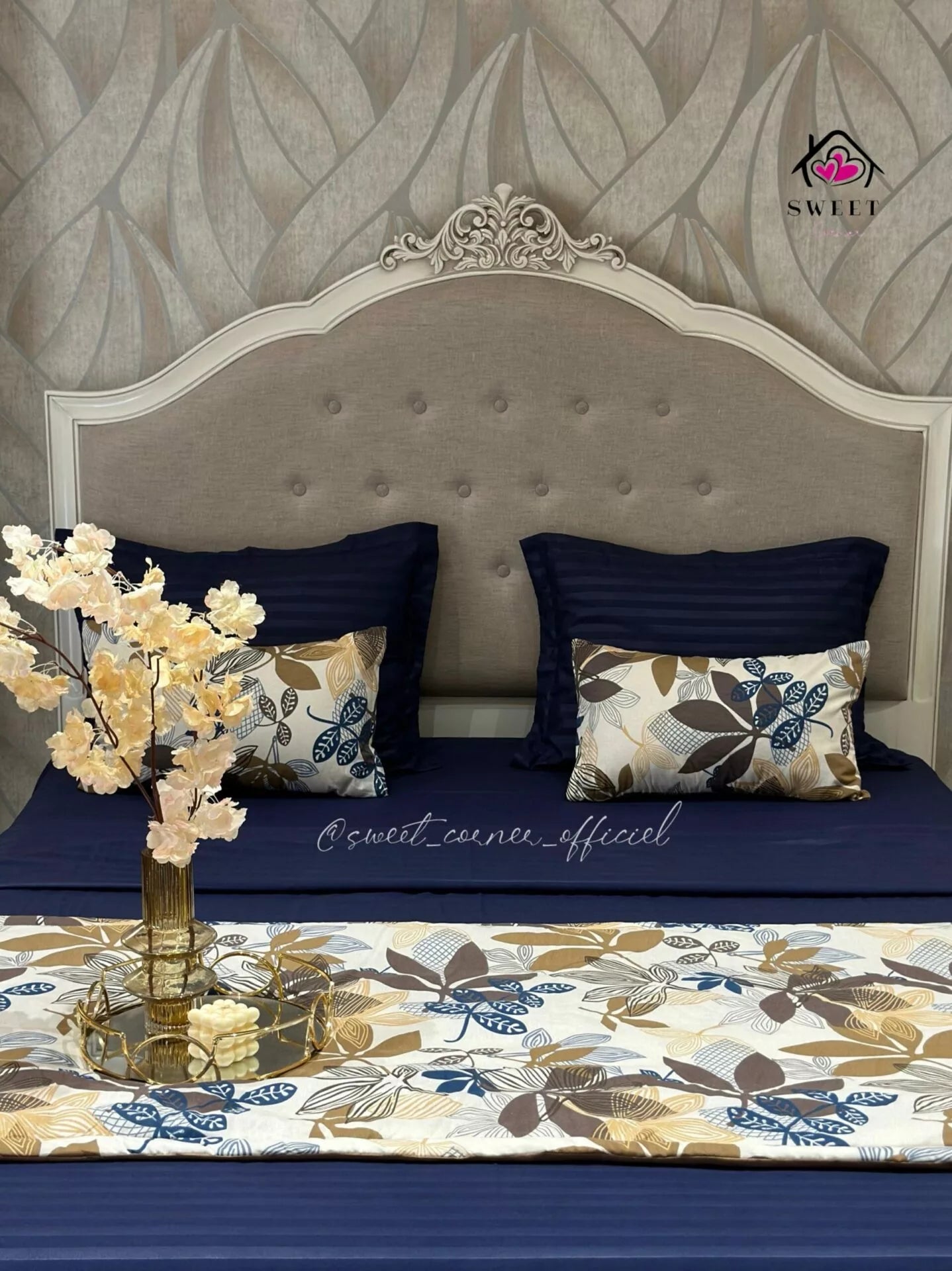 Parure de lit pack (MARGUERITE BLEU)