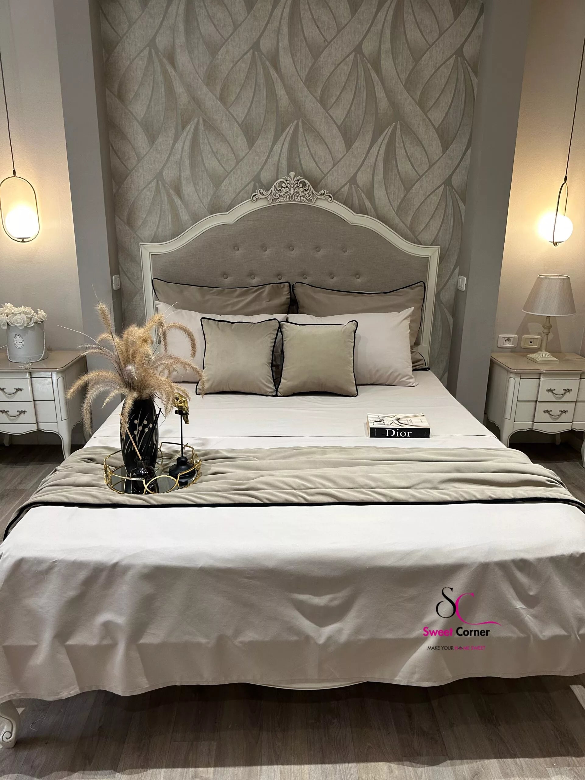 Parure "ELINE" en Velours de Soie