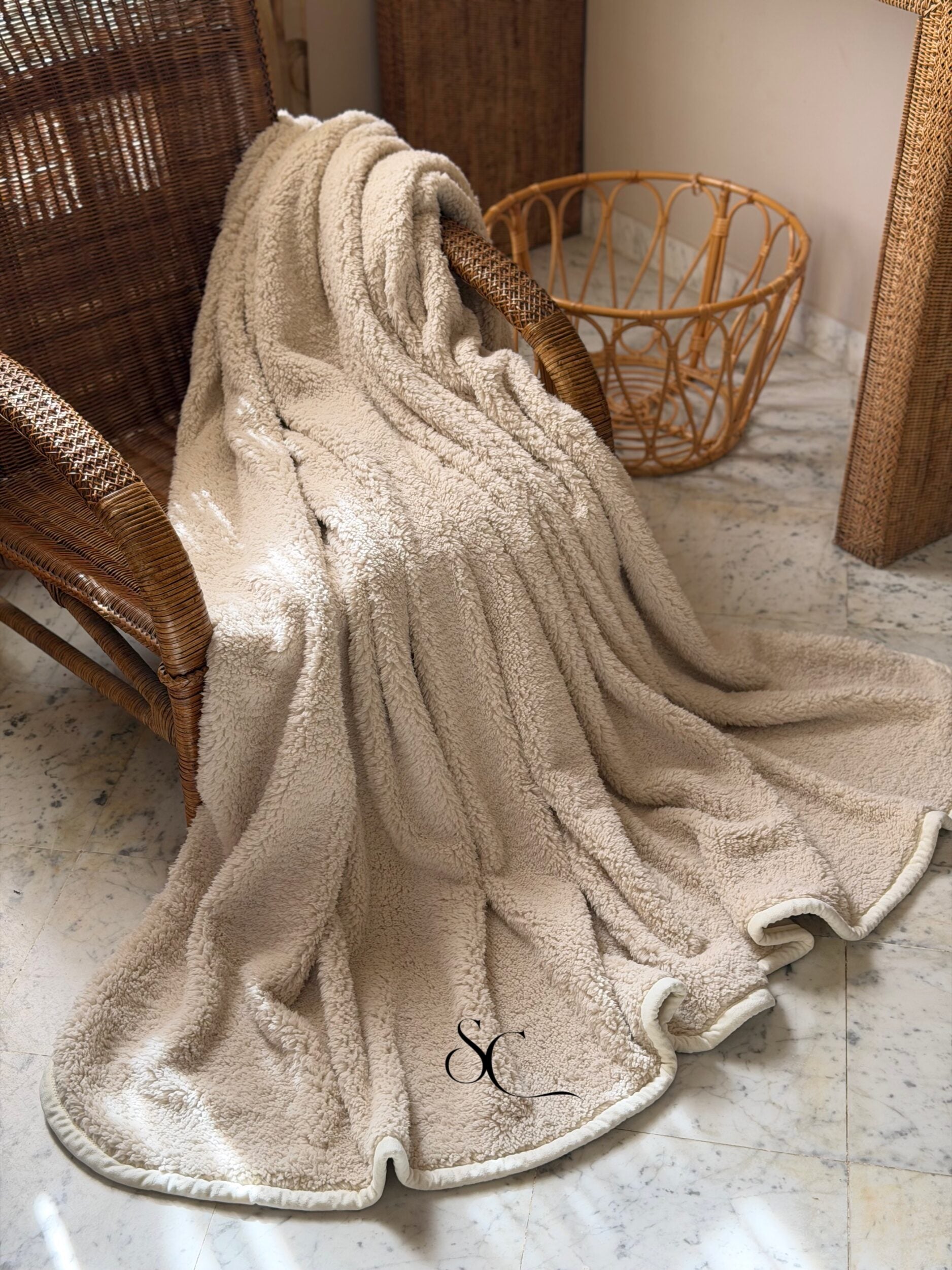 Plaid Crème Aloucha