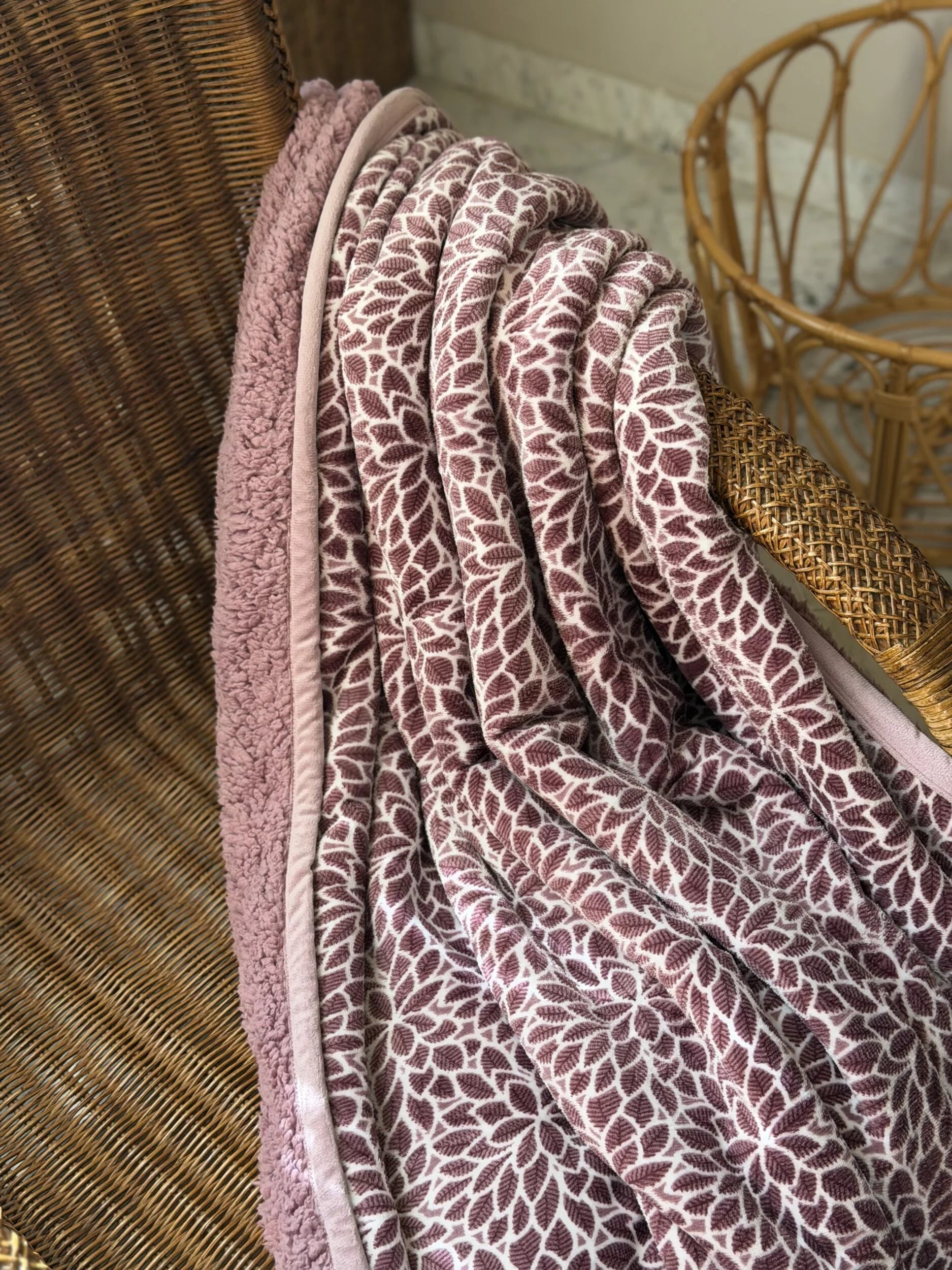 Plaid Rose avec Design
