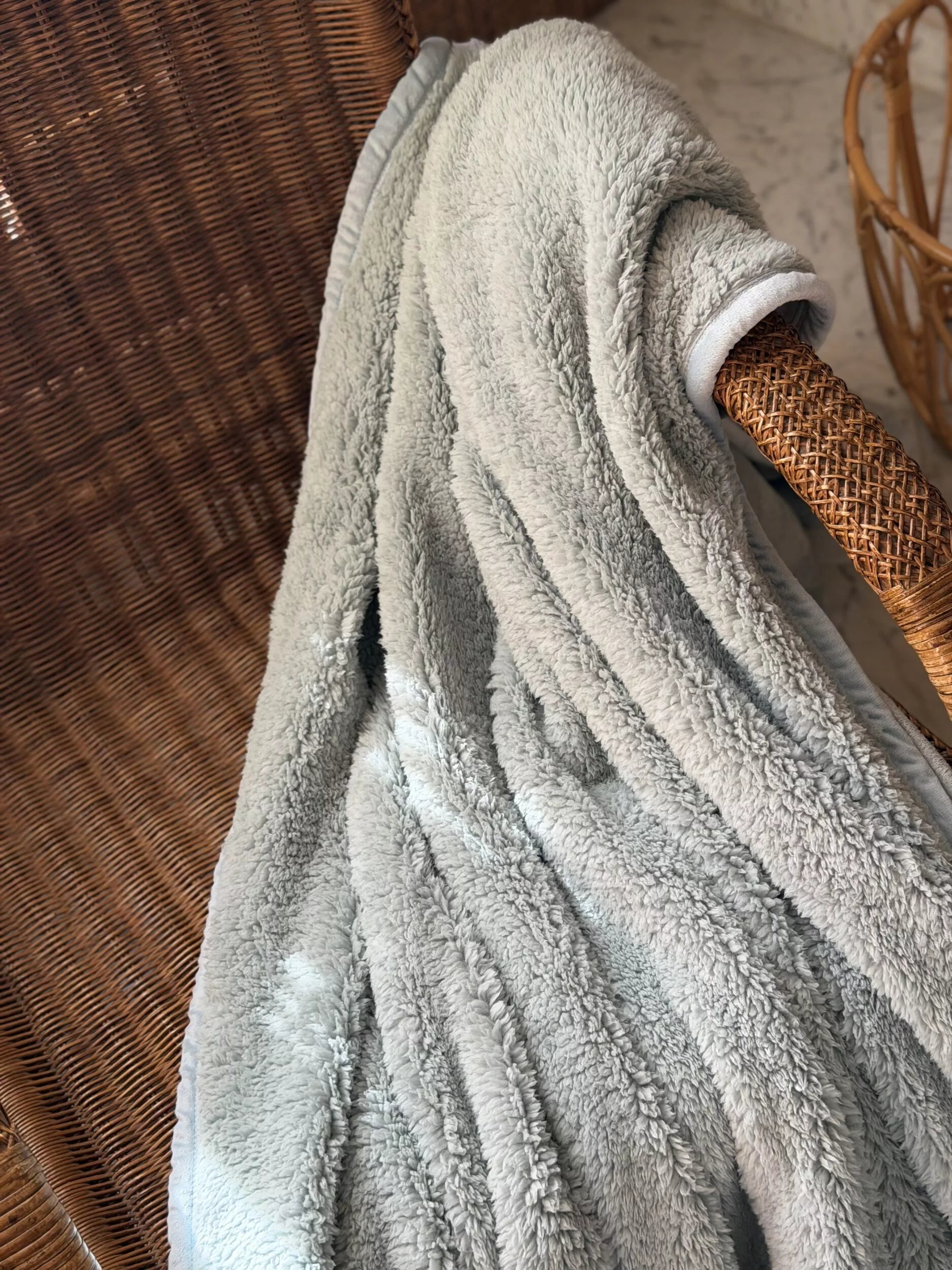 Plaid Vert d’Eau