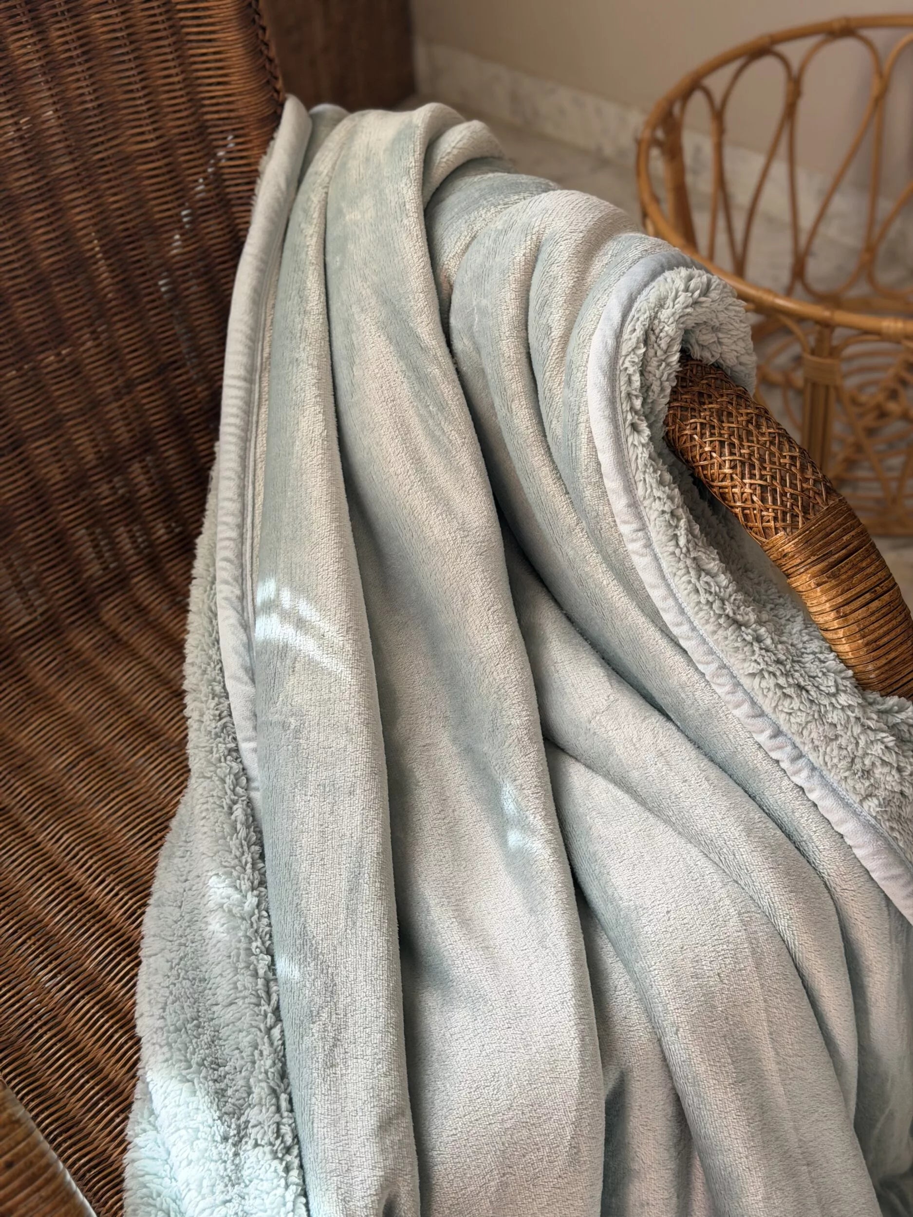 Plaid Vert d’Eau