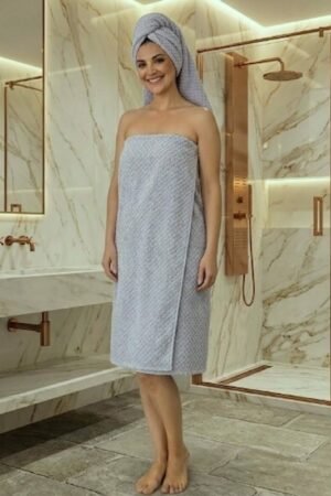 Lot de serviettes de douche GRIS 2 pcs