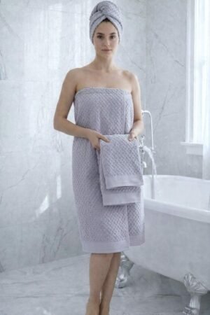 Lot de serviettes de douche GRIS 3 pcs
