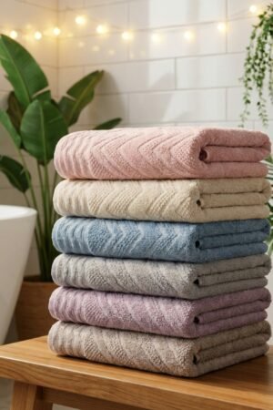 Lot de 6 serviettes visage D1