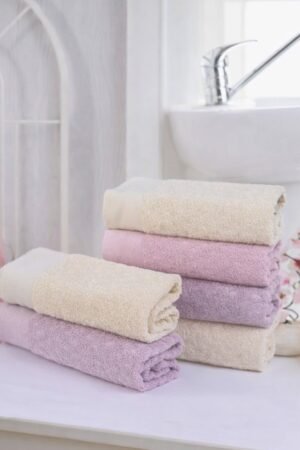 Lot de 6 serviettes visage D2