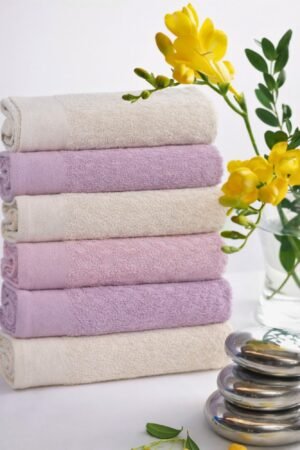 Lot de 6 serviettes visage D2