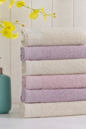 Lot de 6 serviettes visage D2