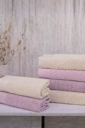 Lot de 6 serviettes visage D2