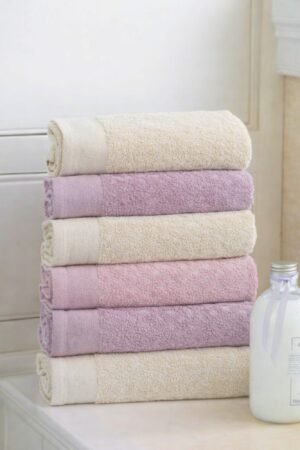 Lot de 6 serviettes visage D2
