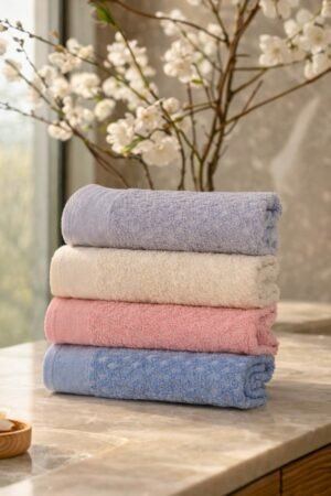 Lot de 4 serviettes visage H1